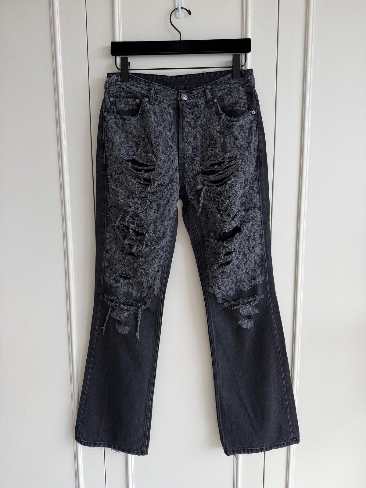 Ksubi new Ksubi mens jeans bronko asher black trashed 32 denim Size US 32 / EU 48 - 1 Thumbnail
