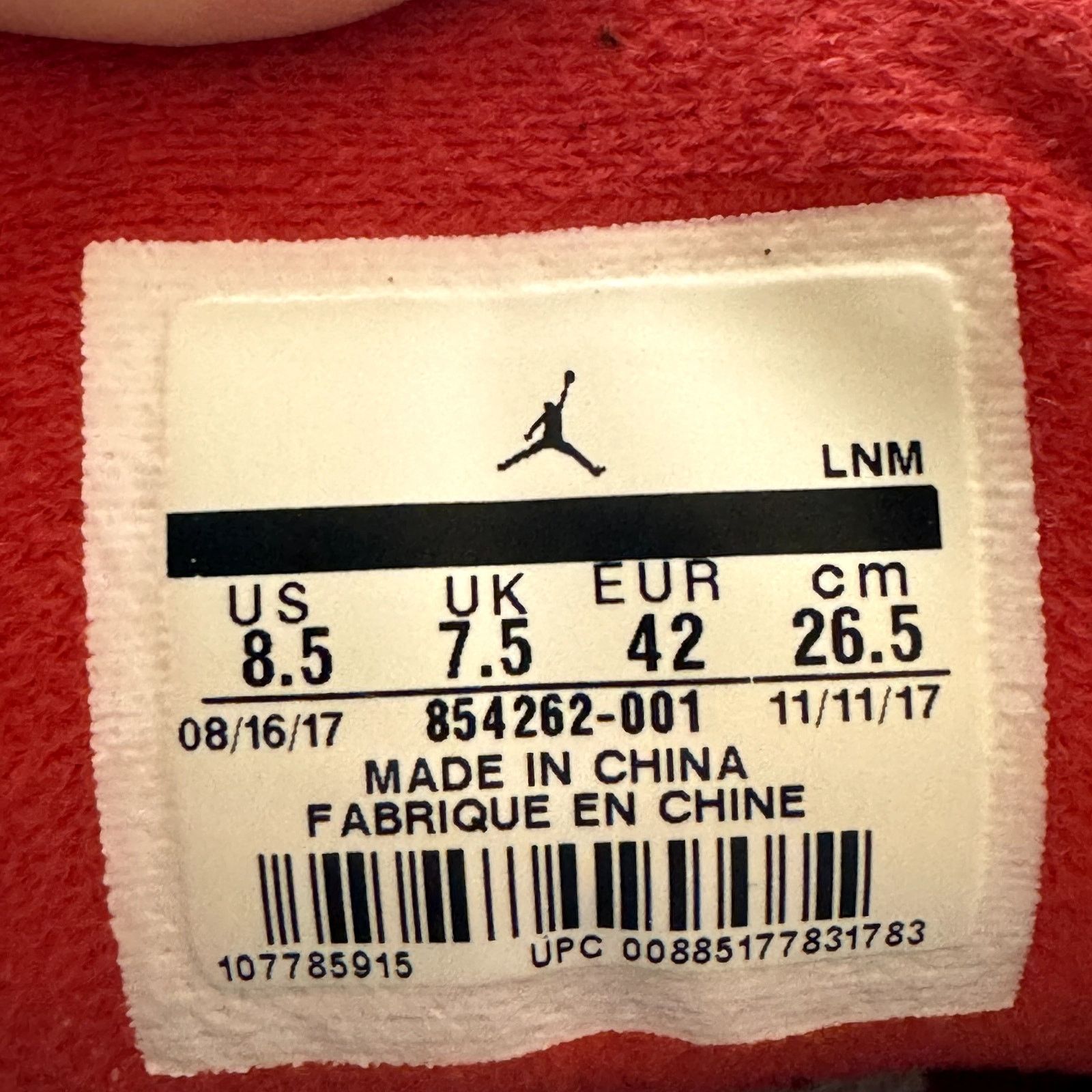 Jordan Brand × Nike Size 8.5 - Nike Air Jordan 3 Retro OG Black Cement 2018 Size US 8.5 / EU 41-42 - 9 Thumbnail