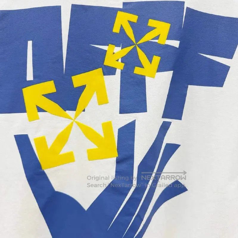 Off-White Off-White White Cotton Short Sleeve T-Shirt . Size US L / EU 52-54 / 3 - 4 Thumbnail