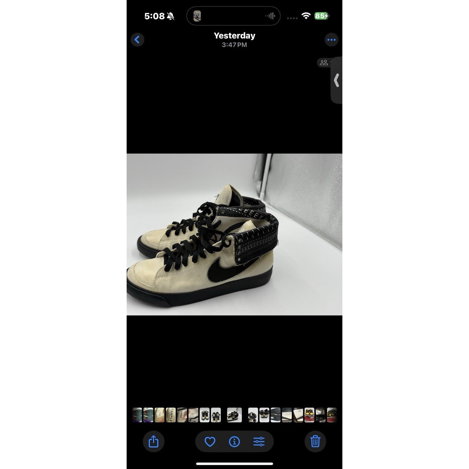 Nike Size 7 Nike Sb Blazer High Roll 279906 “Sample Pair” BS652 Size US 7 / EU 40 - 13 Thumbnail