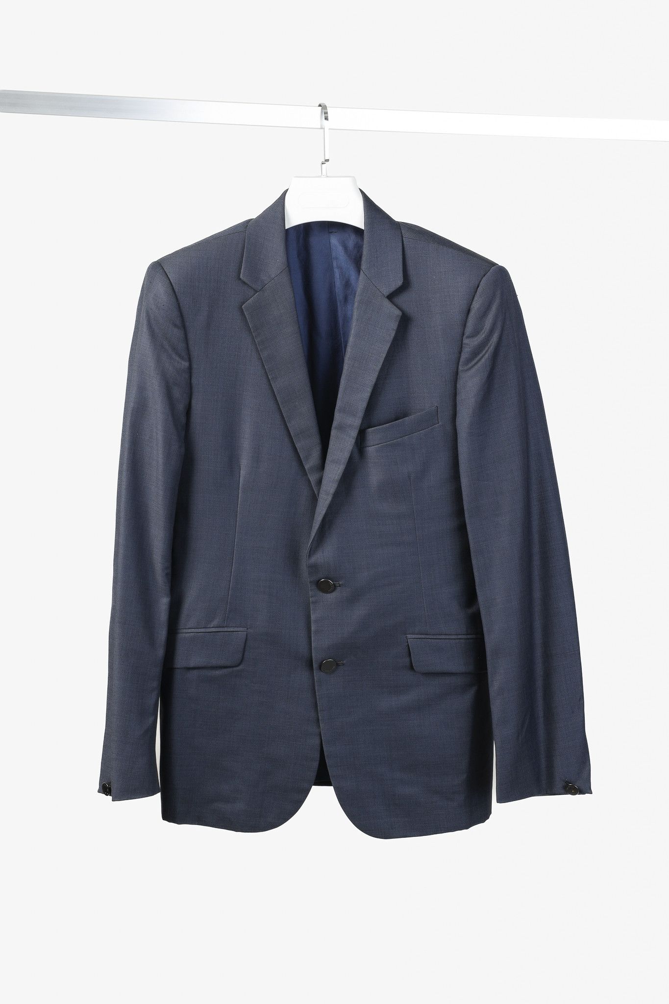 Rag & Bone Rag & Bone Navy Blue Wool-Suiting Tailored Blazer Size 40R - 1 Thumbnail