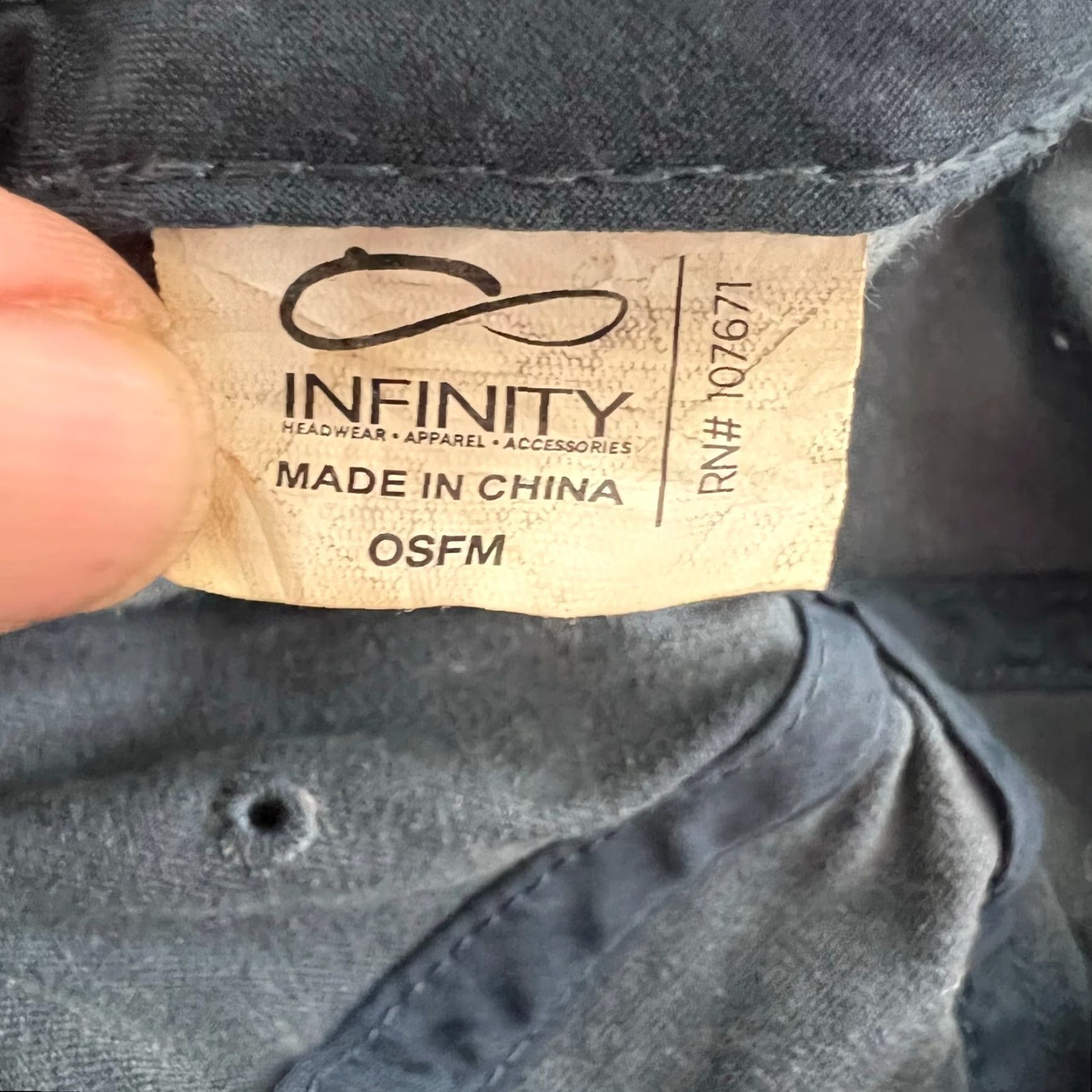 Denime Infinity Denim Baseball Hat Women Adjustable Blue USA Cap Size ONE SIZE - 6 Thumbnail