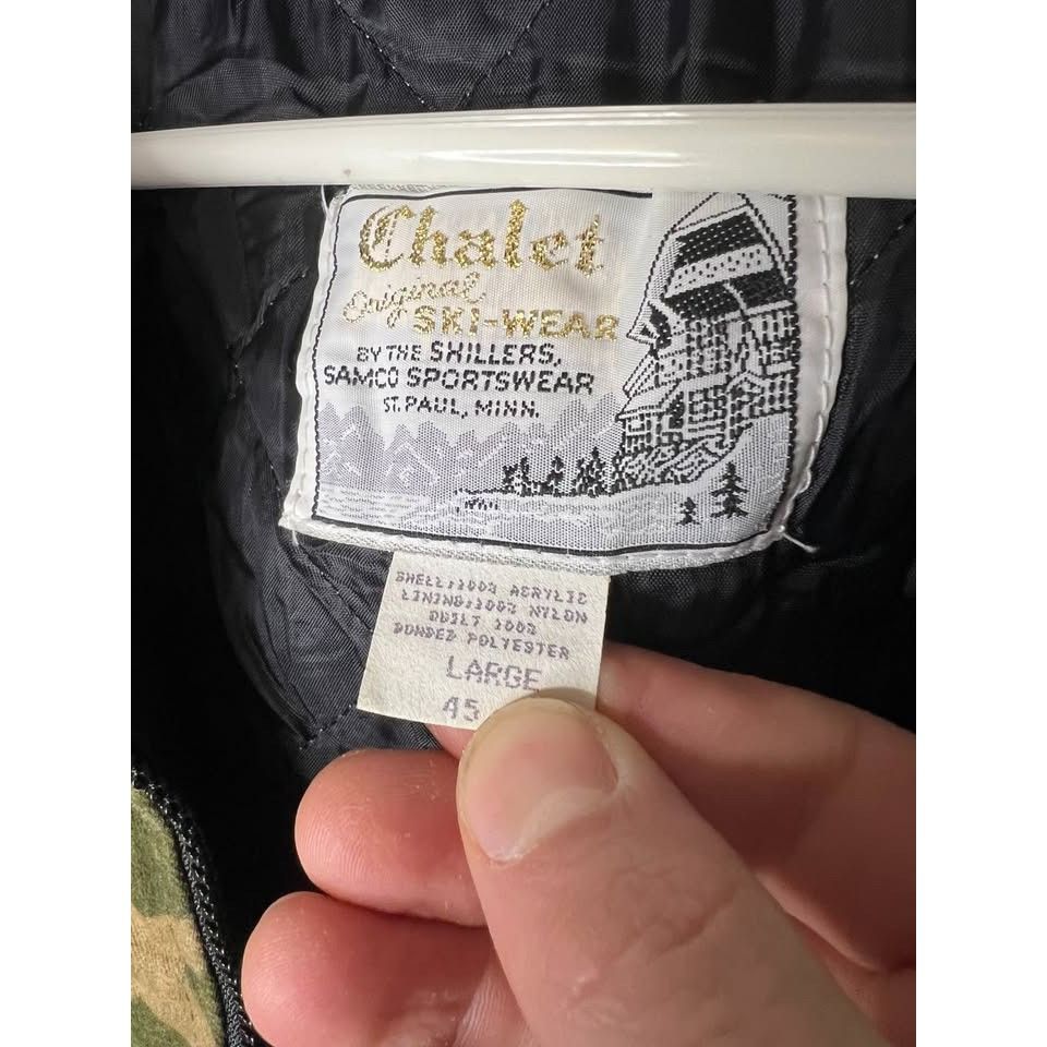 Vintage Vintage 80's Camo Quilted Down Jacket Made in USA sz LG Size US L / EU 52-54 / 3 - 4 Thumbnail