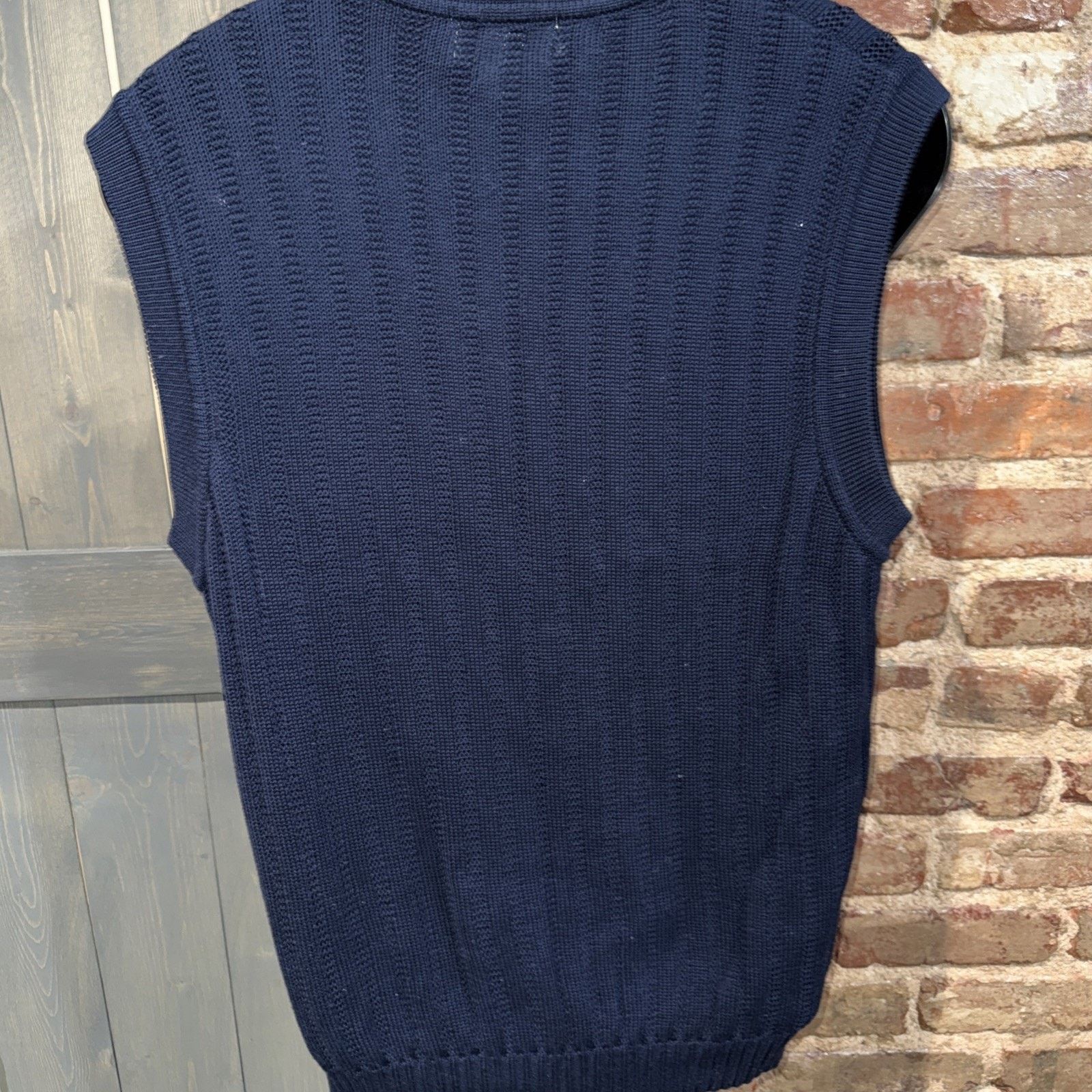 Other 90’s Navy Cardigan VTG Sz XL 5 Button Cotton Academia Preppy Size US XL / EU 56 / 4 - 3 Thumbnail