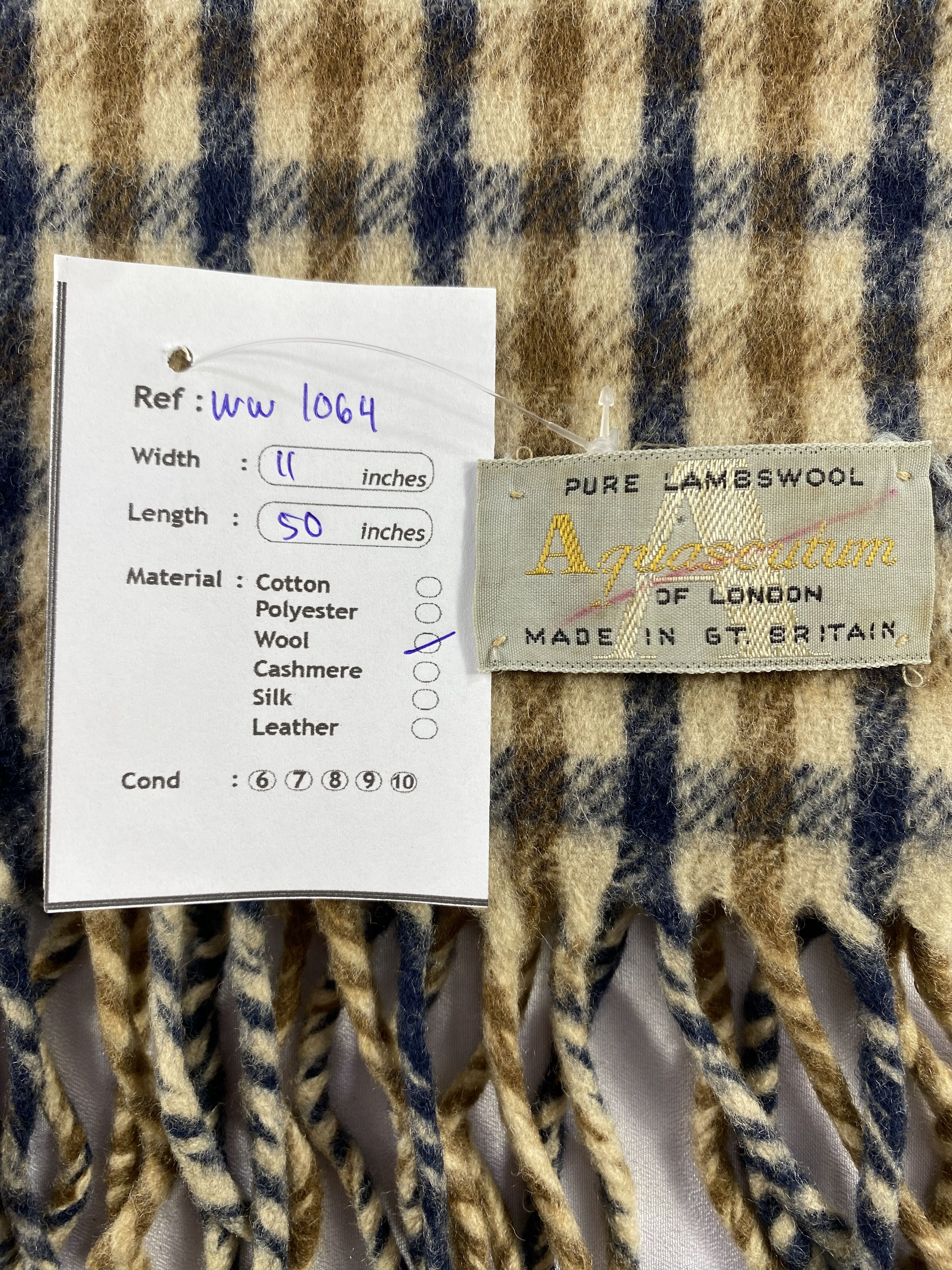 Aquascutum × Vintage Aquascutum Scarf / Muffler / Neckwear Size ONE SIZE - 6 Thumbnail