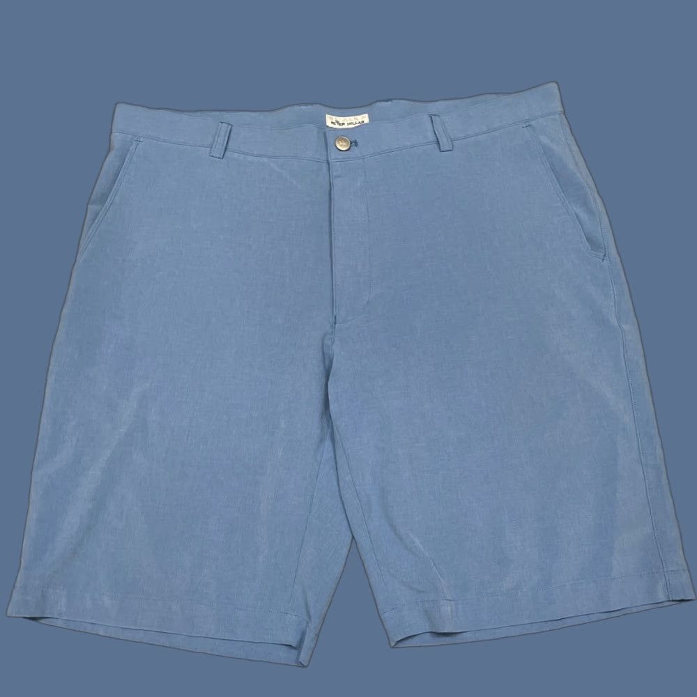 Peter Millar Peter Millar Wicking Shorts 10" Inseam Blue Polyester Regular Men 38 Belt Loops Pockets Stretch Concealed Logo Size US 38 / EU 54 - 1 Thumbnail