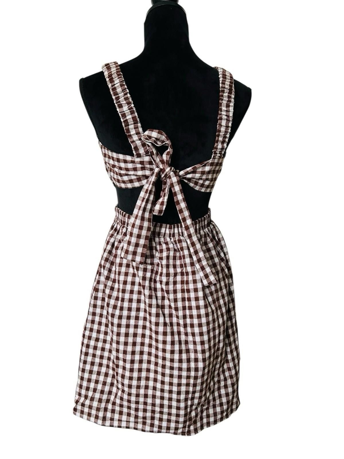 Other Dissh August Chocolate Gingham Dress - Sz AU 10 US 6 (008) Size M / US 6-8 / IT 42-44 - 8 Thumbnail
