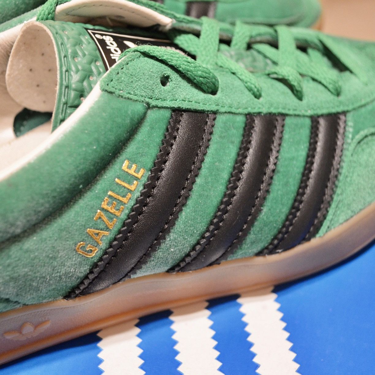 Adidas × size? NEW - Size 7.5 US Adidas x size? Gazelle Indoor Green Yellow Size US 7.5 / EU 40-41 - 15 Thumbnail