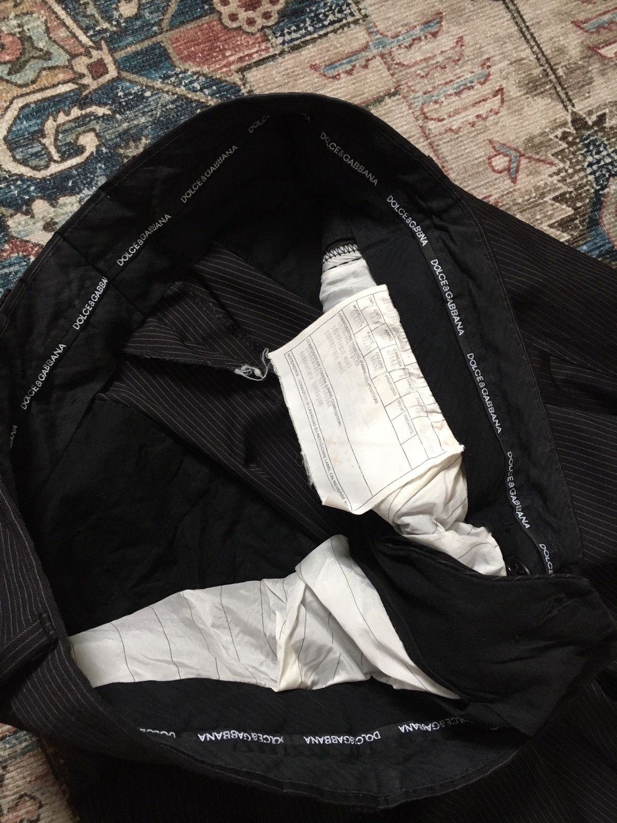 Dolce & Gabbana Dolce & Gabbana Stripe Black trouser Size US 32 / EU 48 - 4 Thumbnail