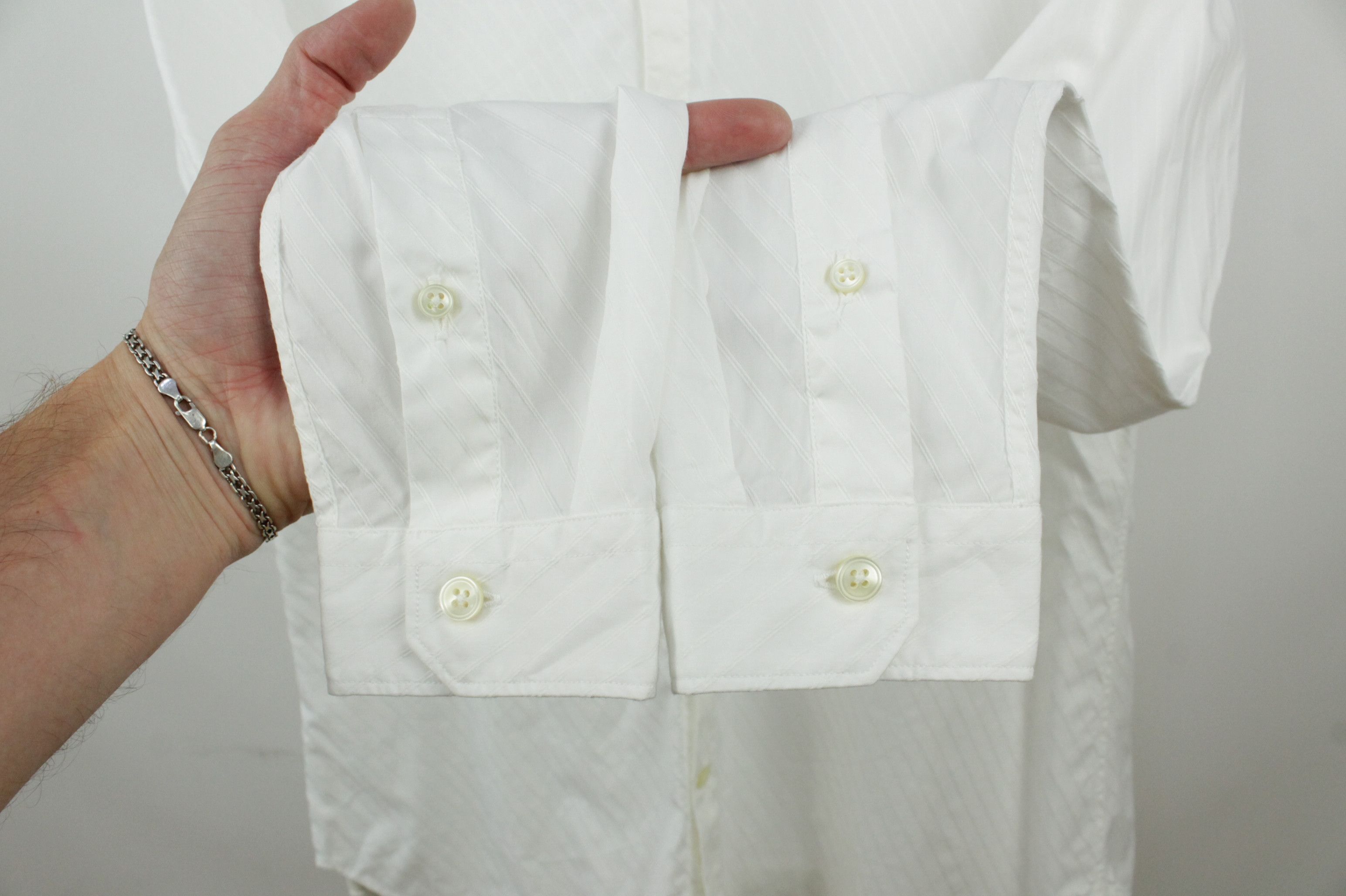 Other 820 Caliban Band Colar White Dress Slim Fit Shirt Size US M / EU 48-50 / 2 - 5 Thumbnail