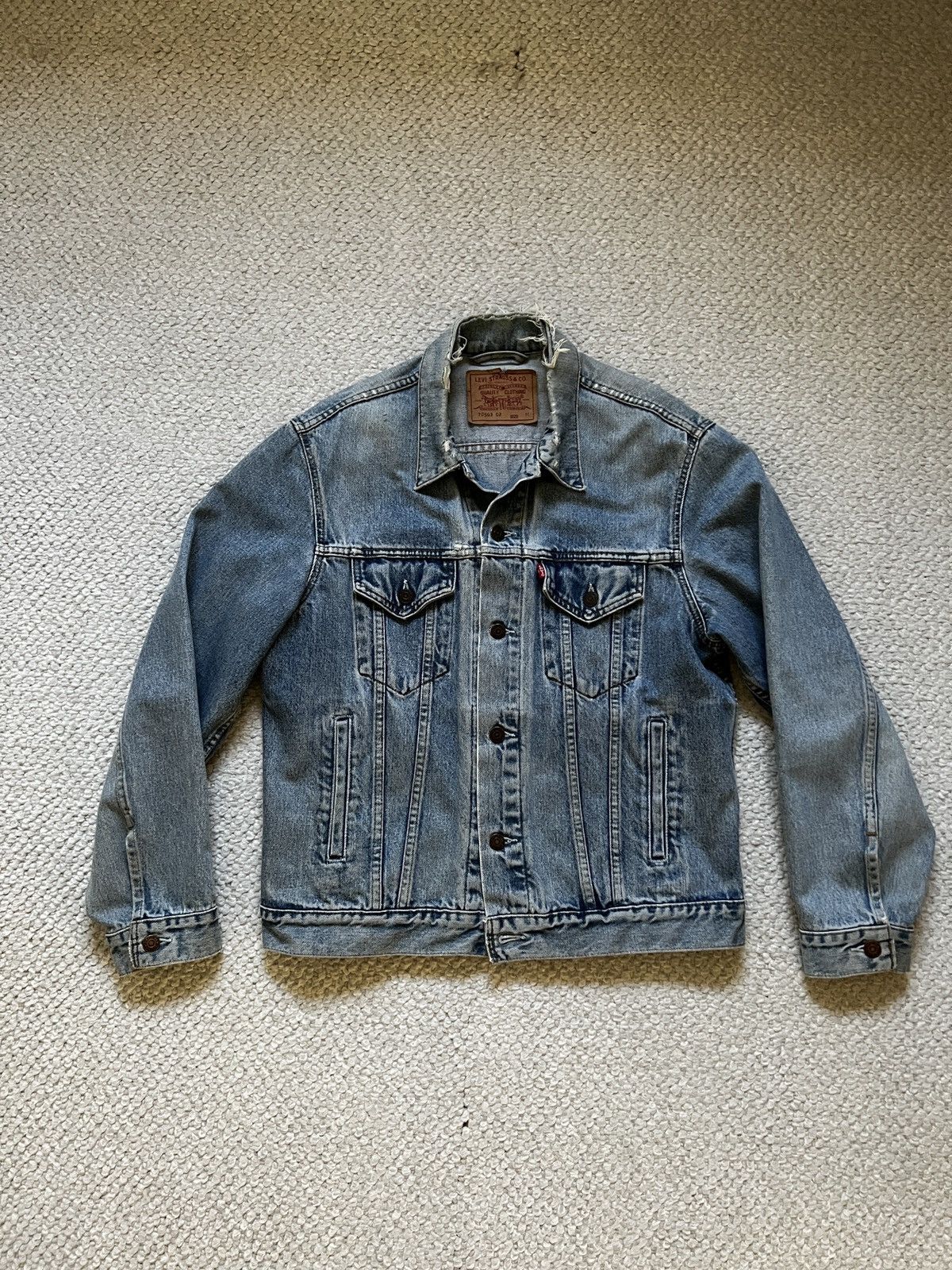 Vintage Distressed Denim Jacket
