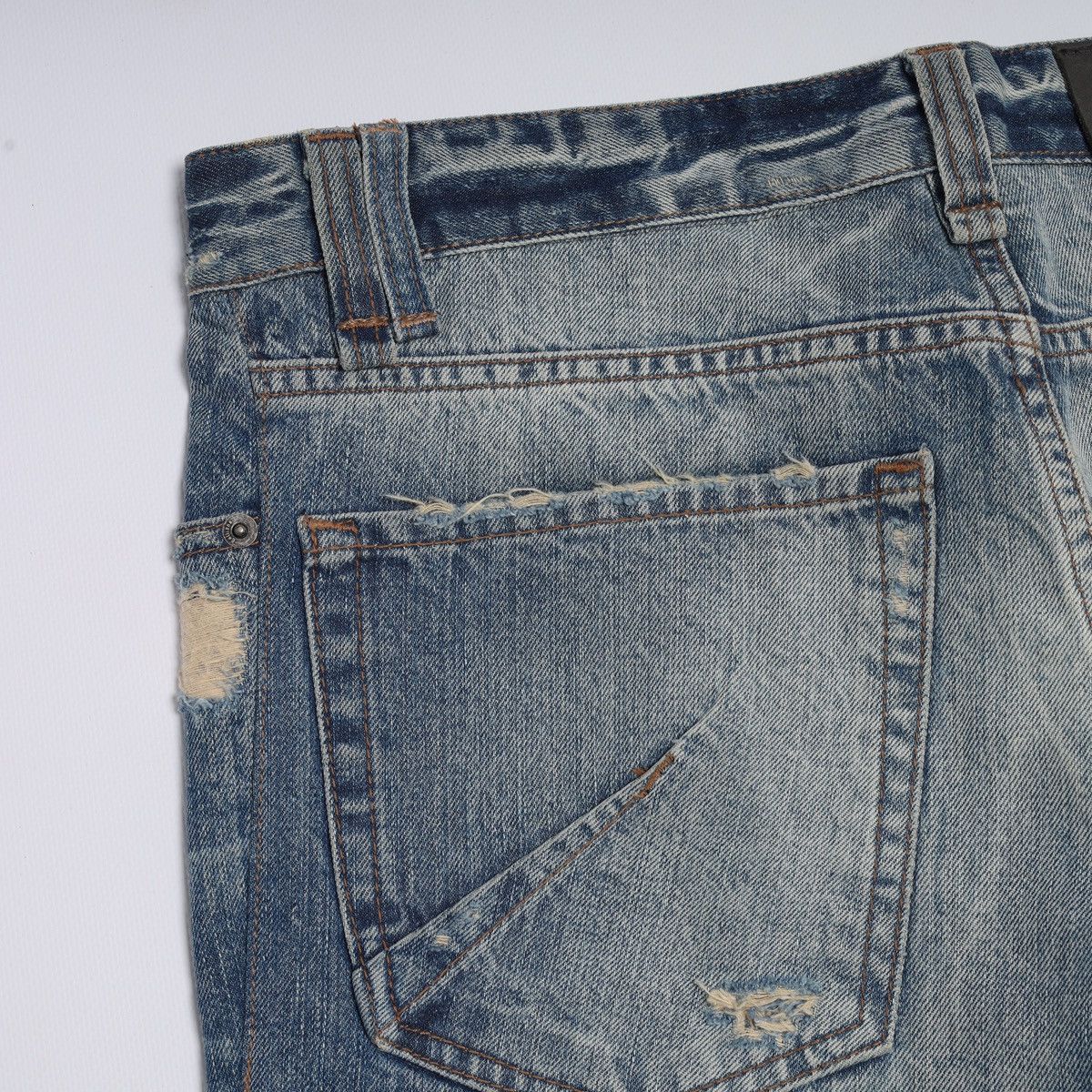 John Galliano Galliano Denim Jeans Pants Distressed Washed Mens Trousers Size US 32 / EU 48 - 11 Thumbnail