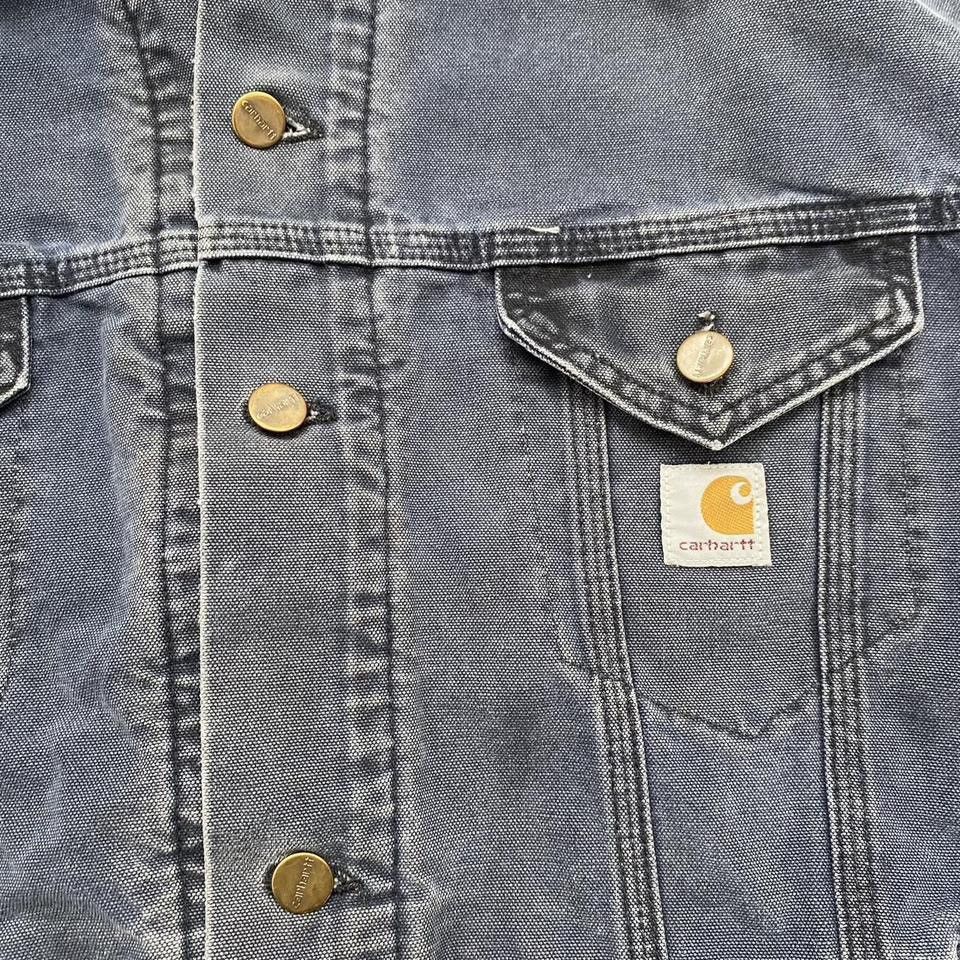 Carhartt Vintage USA Carhartt blanket lined trucker canvas jacket Size US XL / EU 56 / 4 - 3 Thumbnail