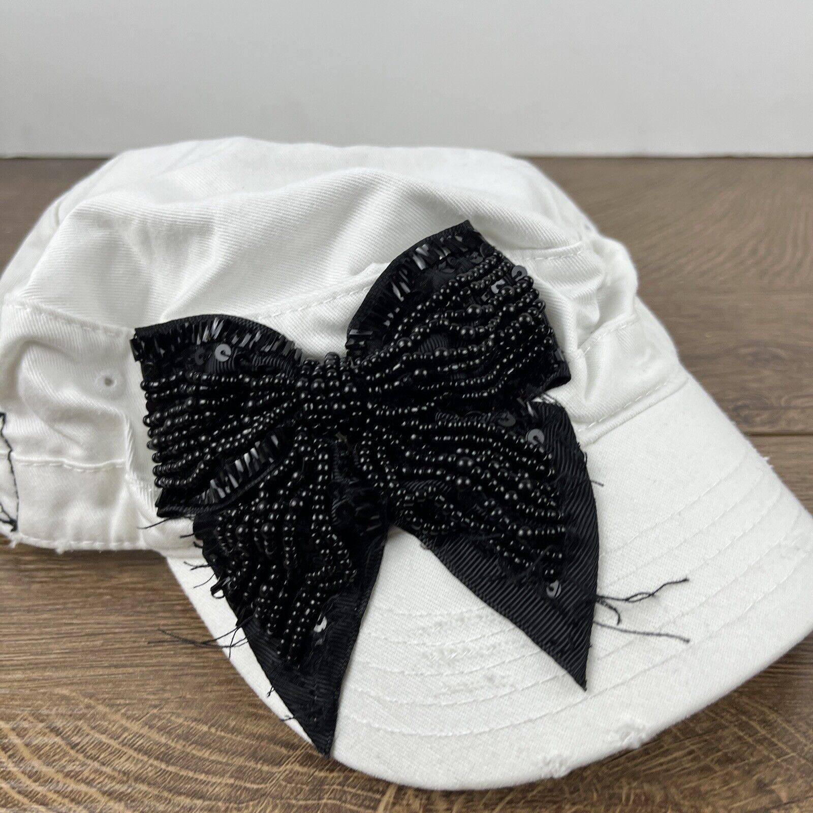 Other Bow Hat Womens Bow Hat White Hat Adjustable White Adult Size Size ONE SIZE - 7 Thumbnail