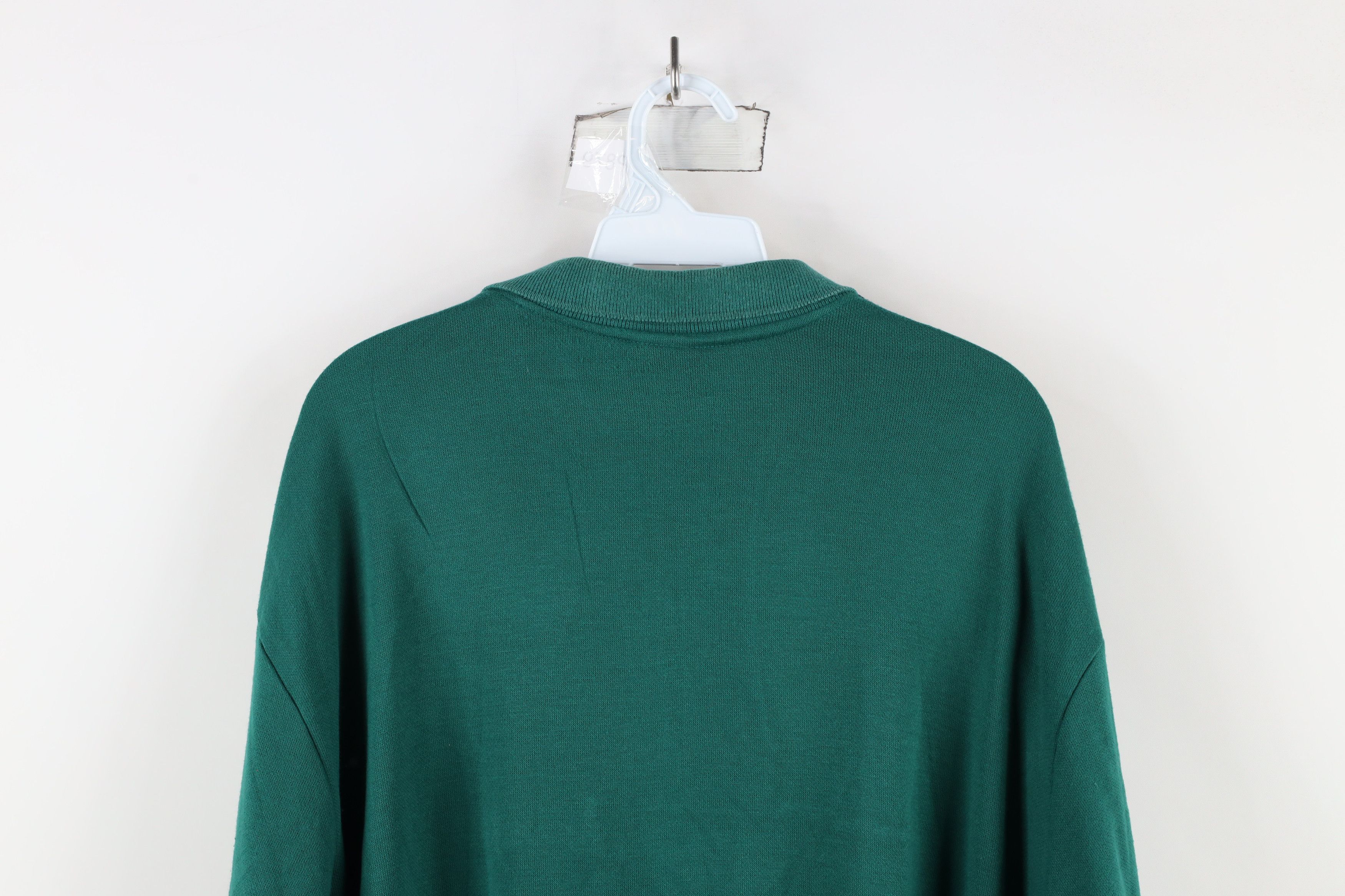 Vintage Vintage 90s Streetwear Striped Collared Pullover Sweatshirt Size US XL / EU 56 / 4 - 12 Thumbnail