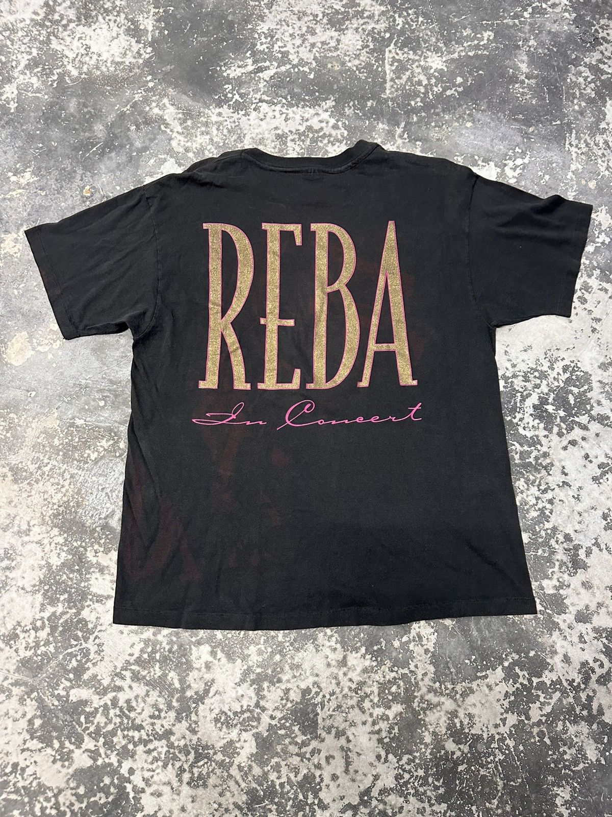 Band Tees × Rap Tees × Vintage Vintage Reba Read My Mind T-shirt Black T-shirt Back Print Size US XL / EU 56 / 4 - 5 Thumbnail