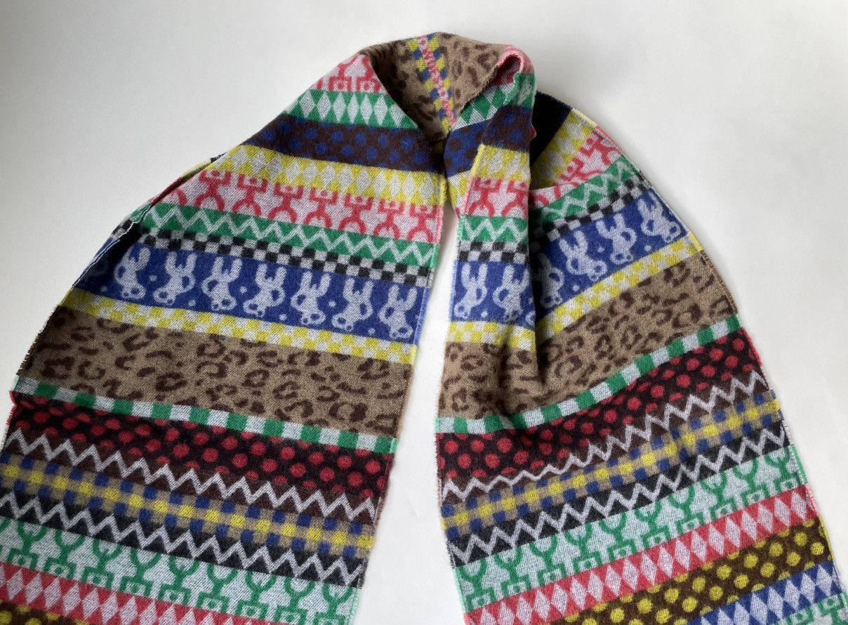 Walter Van Beirendonck Large Multicolour Patterned Scarf Size ONE SIZE - 2 Thumbnail