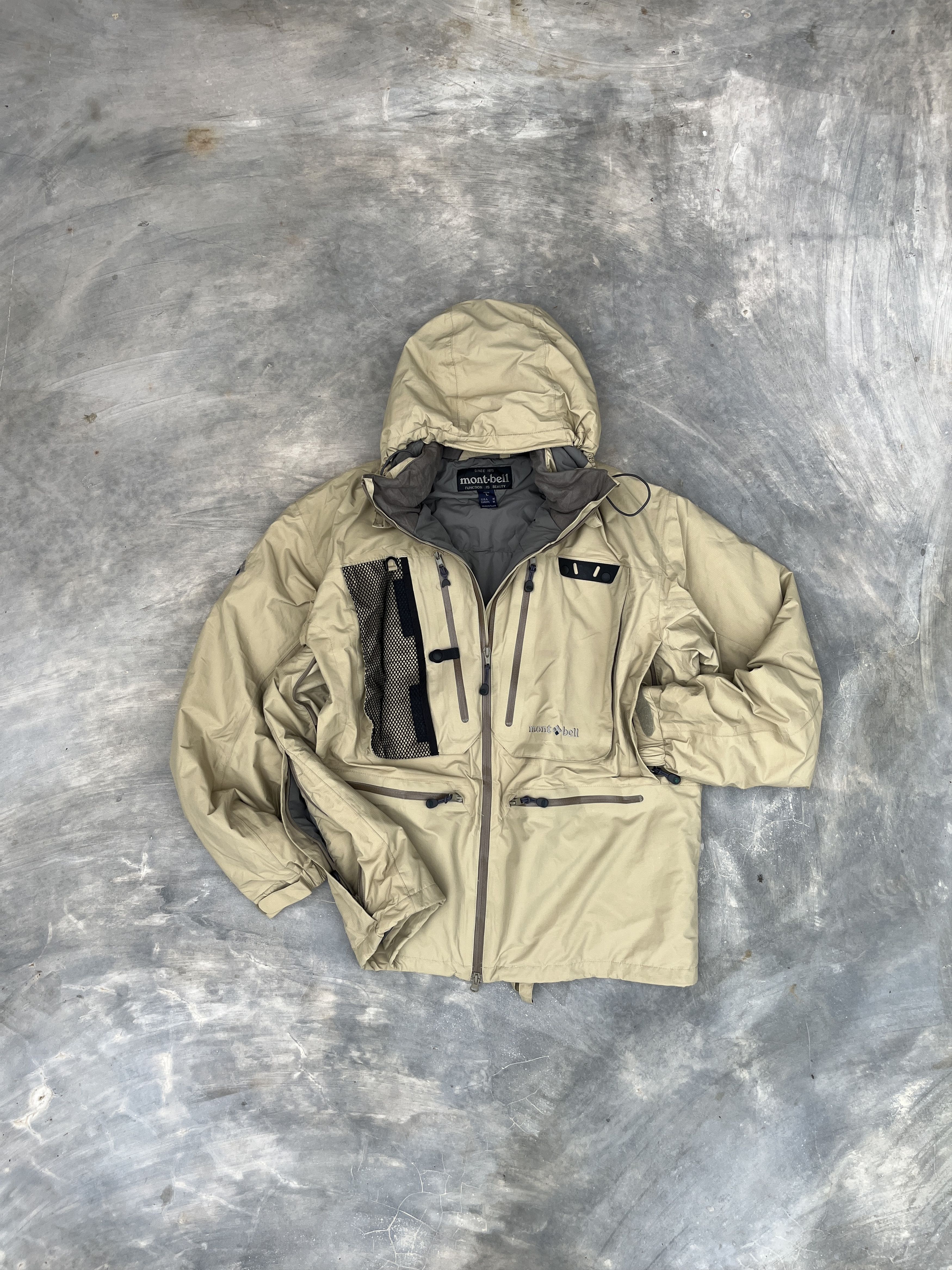Montbell Technical Field Shell Jacket in beige