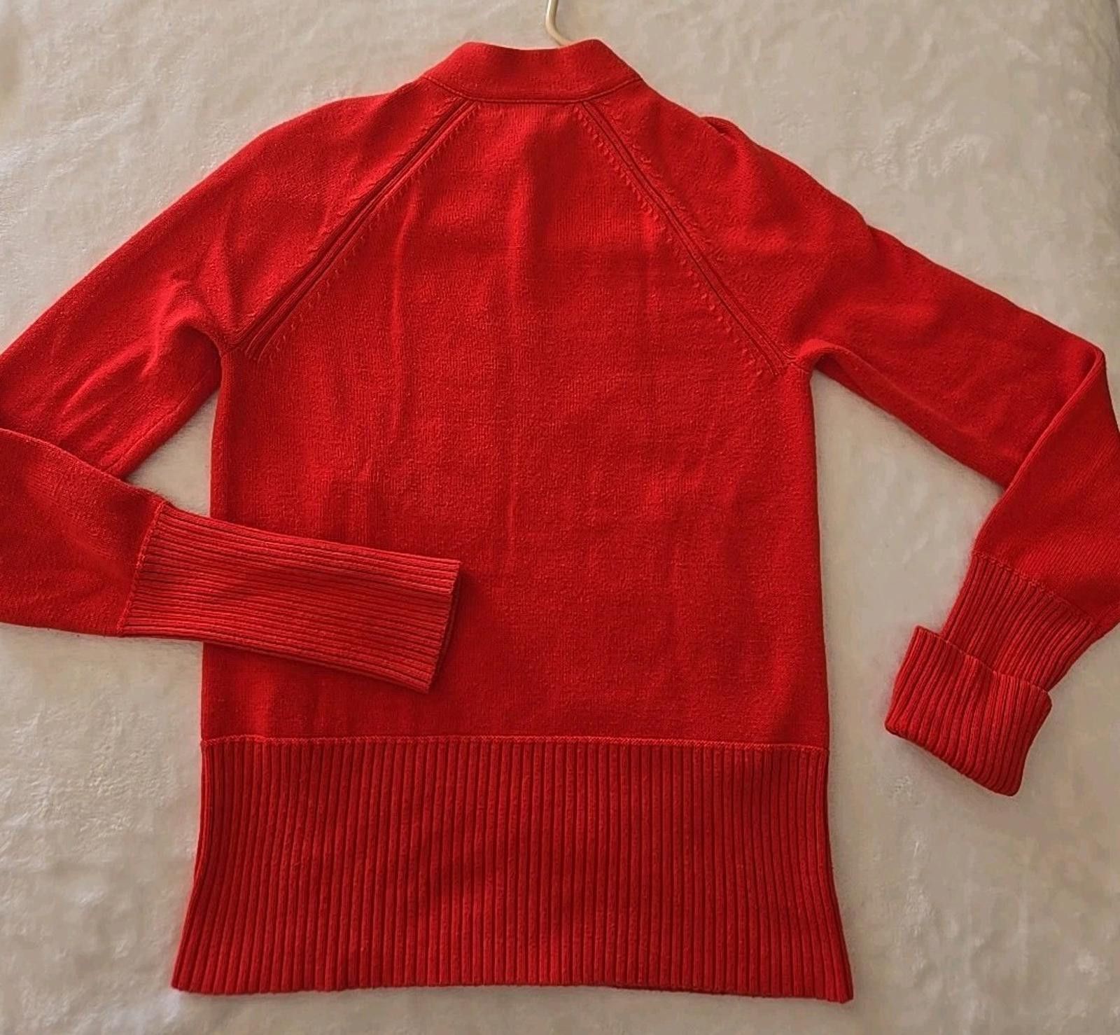 Armani Exchange Armani Exchange A|X Red Knit Zip Up Cardigan Sweater Jacket Size S / US 4 / IT 40 - 5 Thumbnail