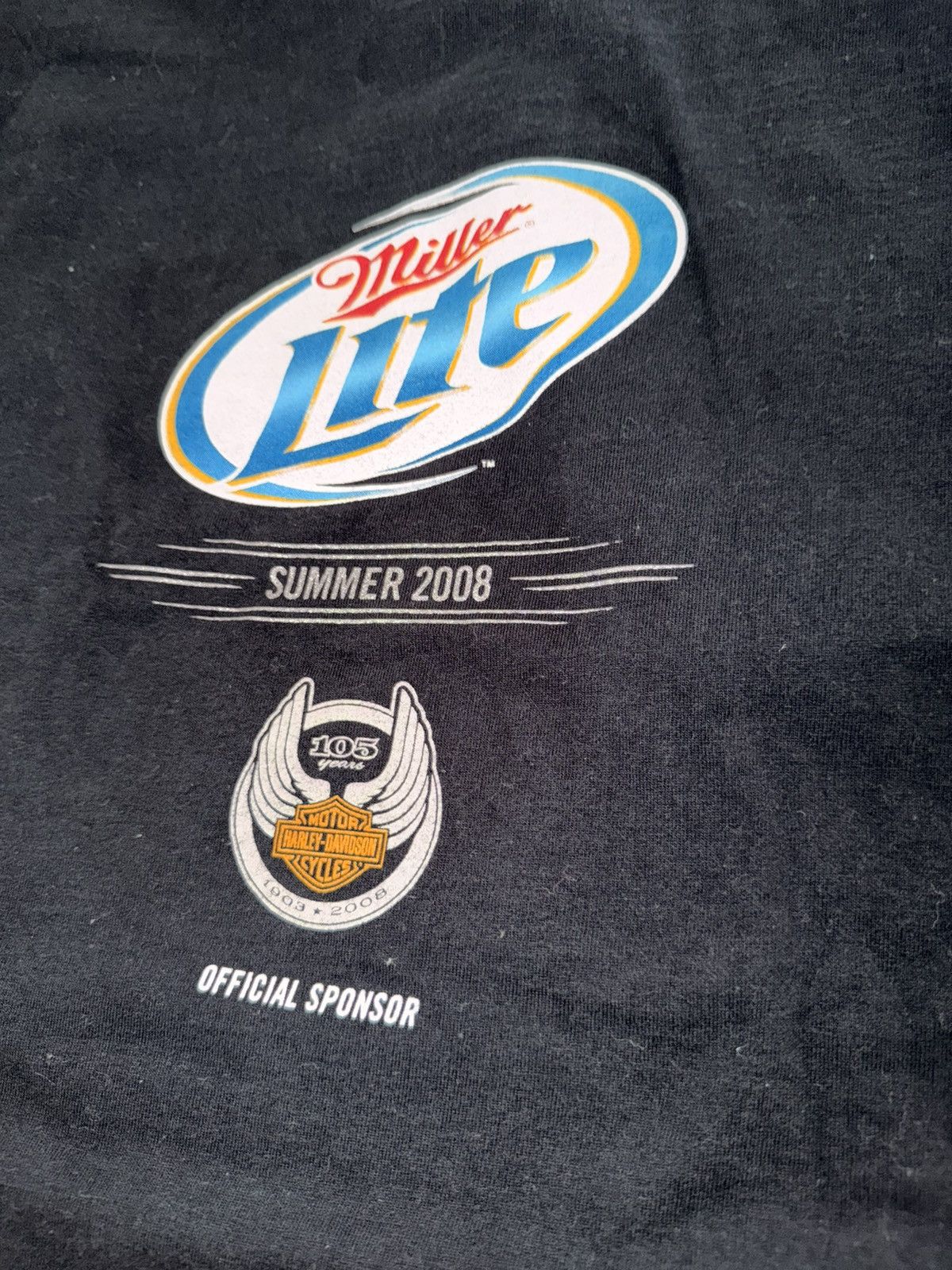 Vintage Y2K Miller Lite Harley Davidson tee Size US XL / EU 56 / 4 - 6 Thumbnail