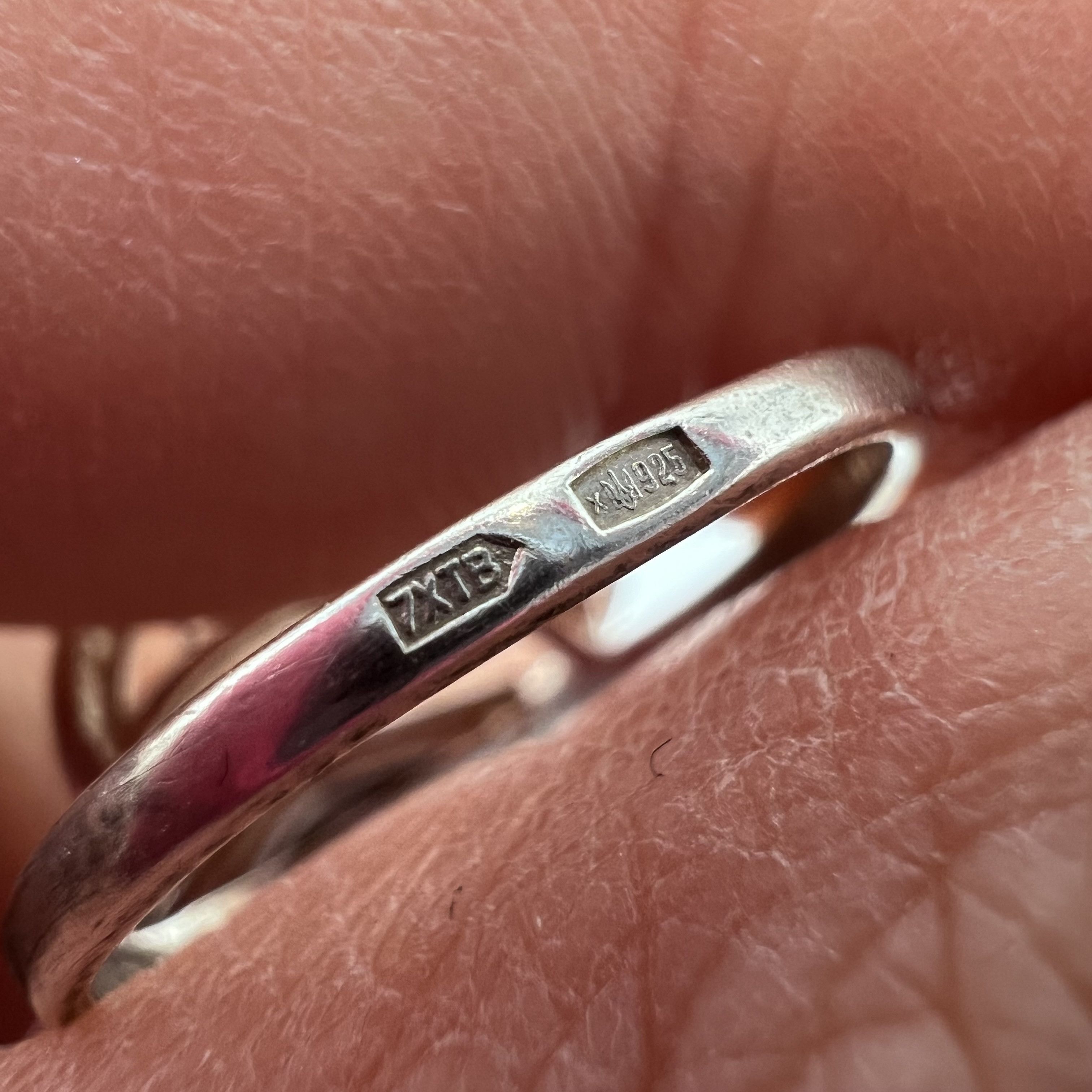 Vintage Vintage Sterling Silver 925 Ring Jewelry Women's Size 7US Size ONE SIZE - 3 Thumbnail