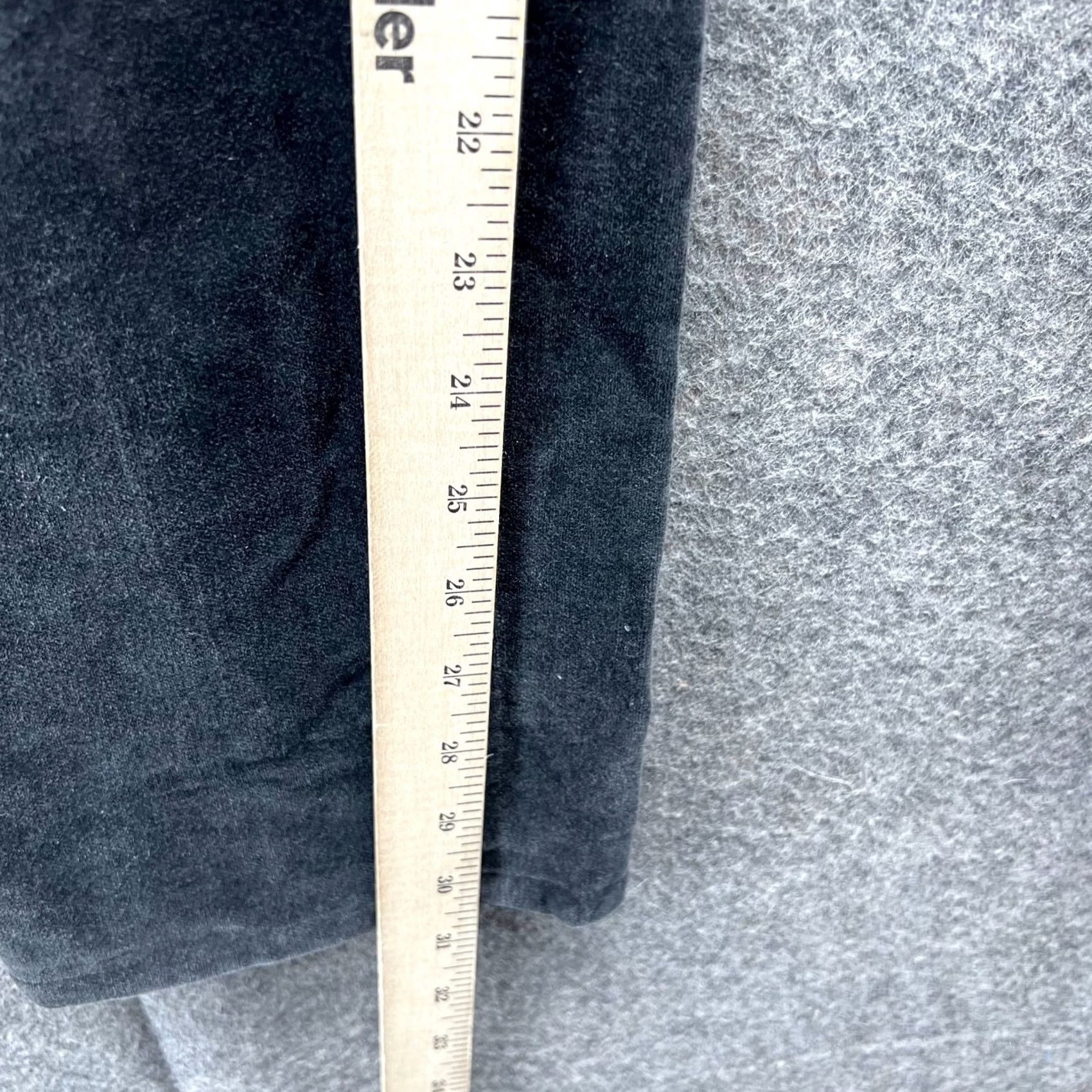 Ralph Lauren VINTAGE Lauren Ralph Lauren Pants Womens 4 Black Cotton Velour Satin Dress Pants Preppy LRL Size 27" / US 4 / IT 40 - 6 Thumbnail