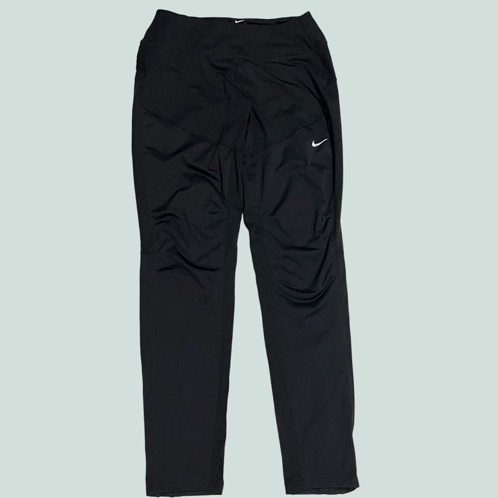 Nike Nike Womens Running Tights Pants Black Shield Dri-Fit Ankle Zipper Sz S Size 28" / US 6 / IT 42 - 1 Thumbnail