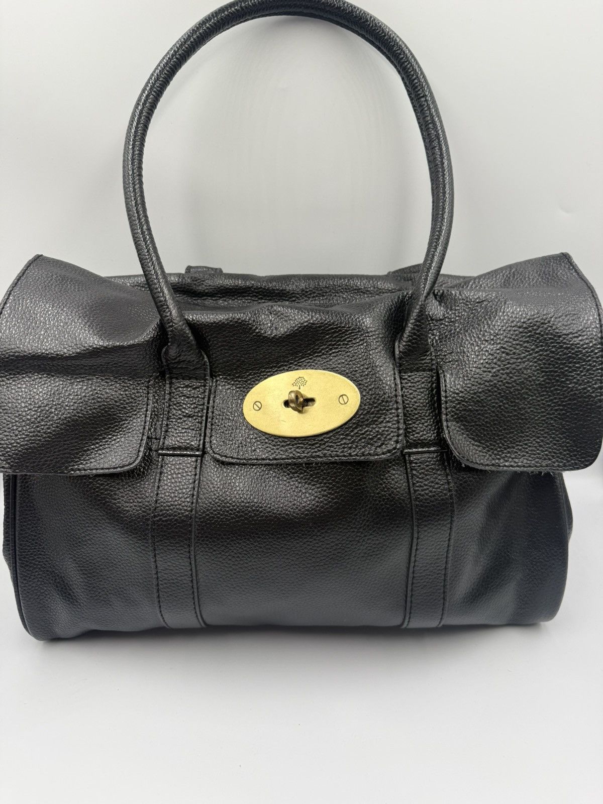 Mulberry Vintage Mulberry BlackLeather Bayswater Bag Made in England Size ONE SIZE - 3 Thumbnail