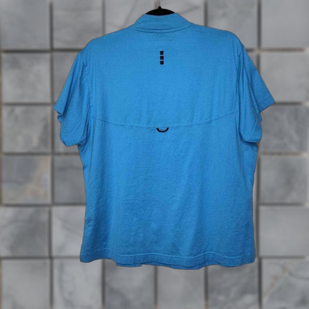 Vintage Jamie Sadock XL Blue Black Golf Shirt Preppy Zip Front Top Womens Golfing Style Shirt Size XL / US 12-14 / IT 48-50 - 1 Thumbnail