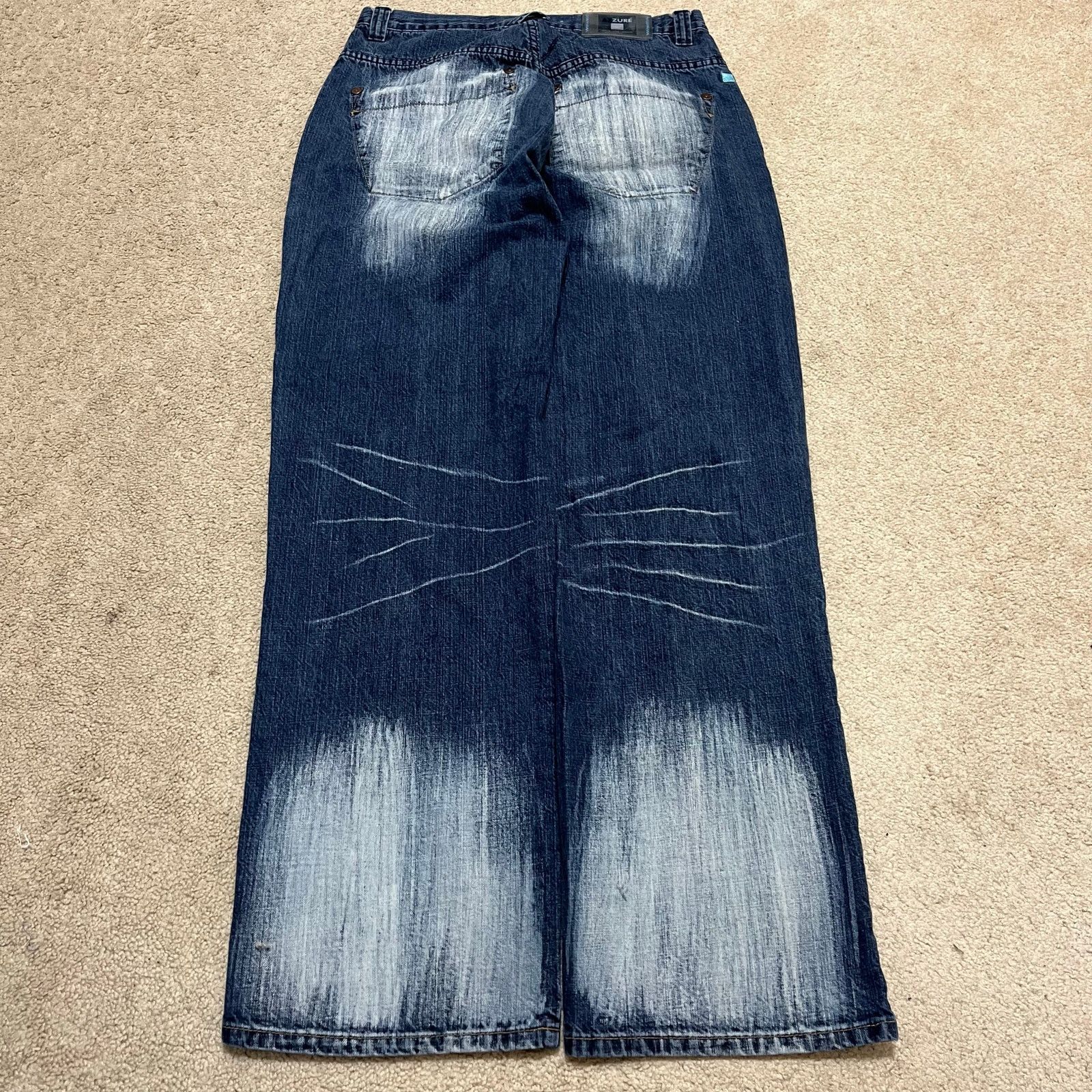 Other Azzure Y2K Baggy Skater Acid Washed Jean 31Wx31L Size US 31 - 2 Thumbnail