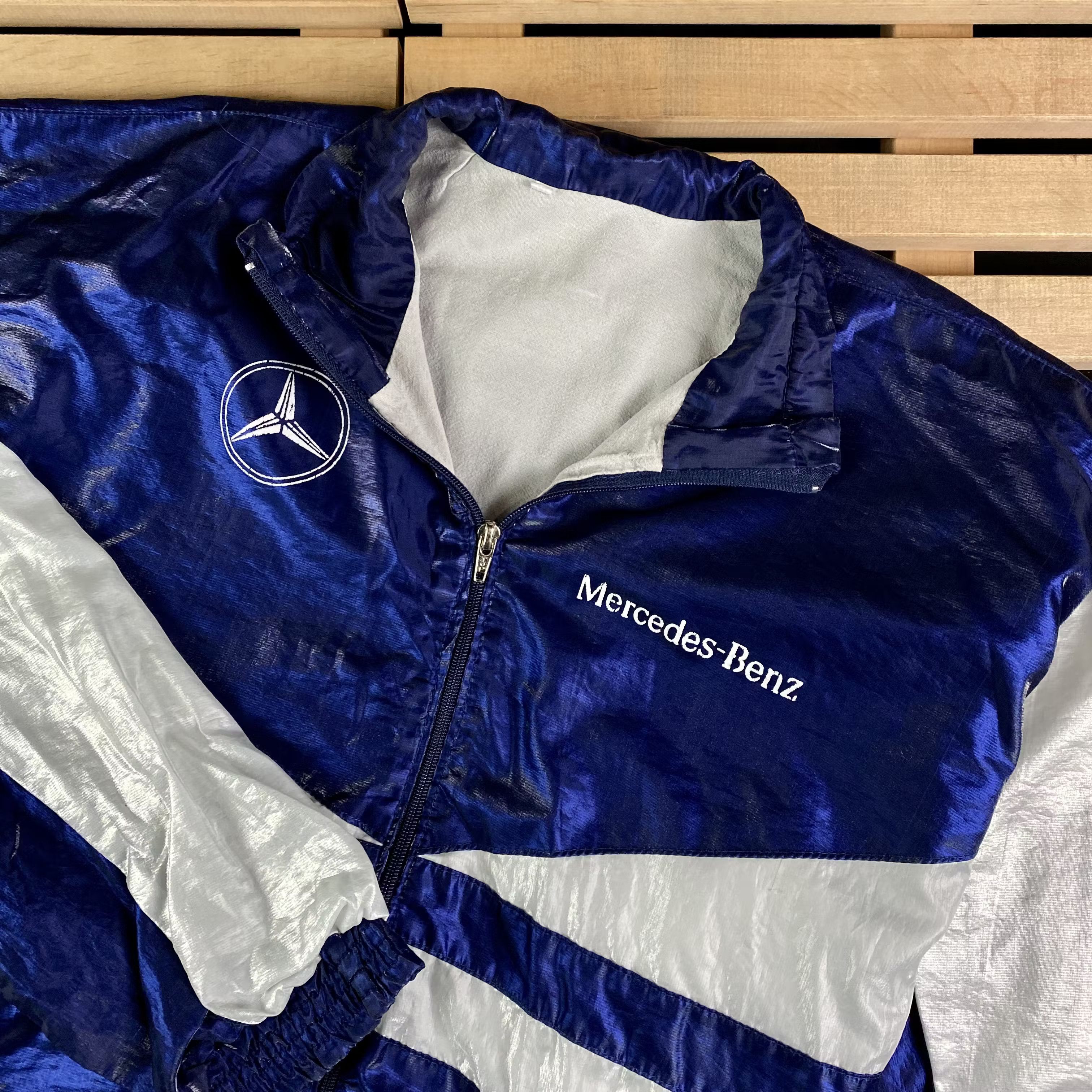 Mercedes-Benz × Vintage Men’s Bomber Jacket Mercedes Benz Vintage Size XXL Nylon Size US XXL / EU 58 / 5 - 2 Thumbnail