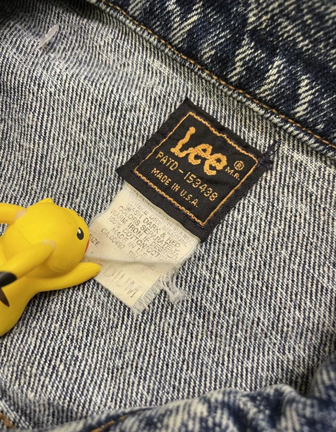 Lee × Vintage Vintage 80s Lee Blue Jean Denim Trucker Made in USA Sz M Size US M / EU 48-50 / 2 - 5 Thumbnail