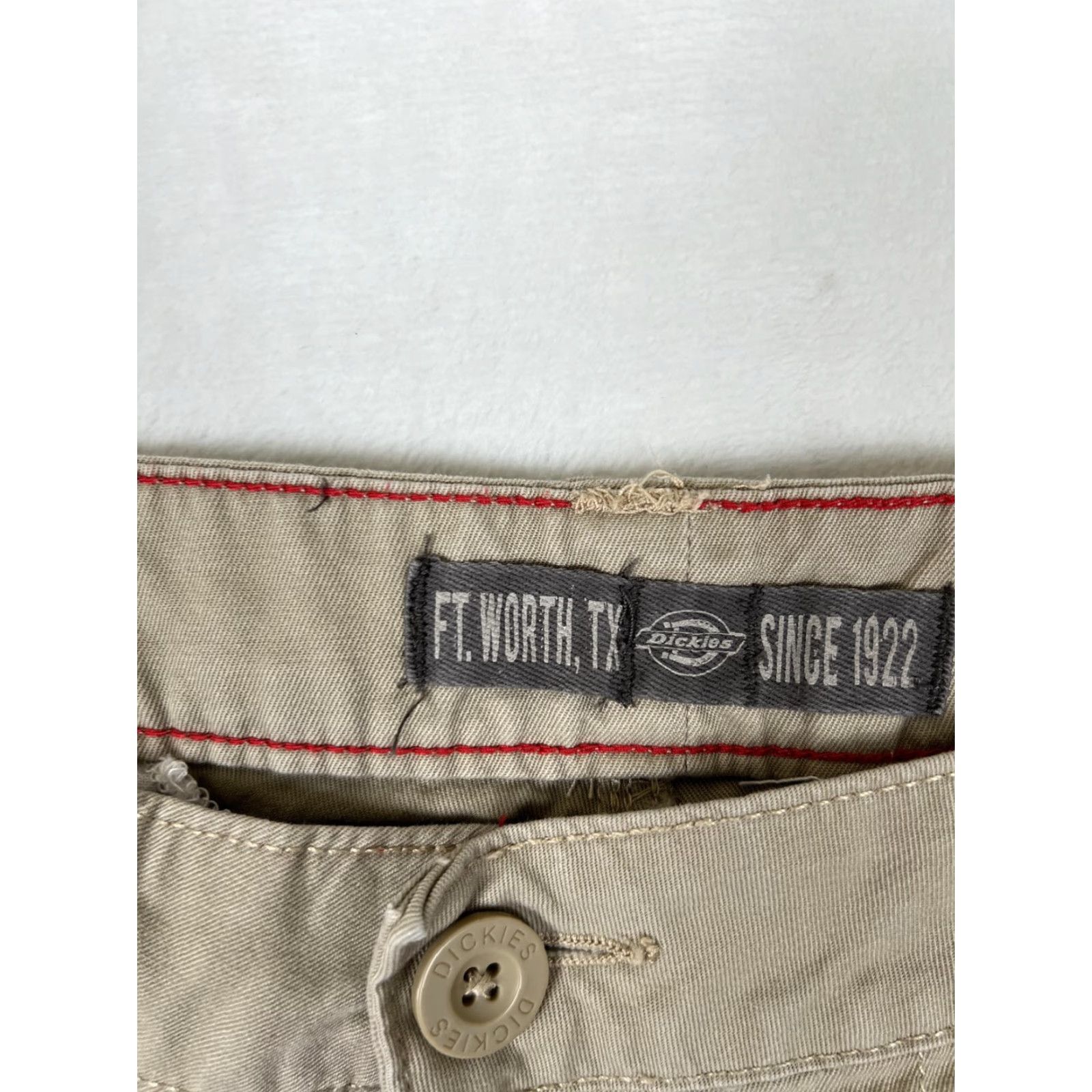Dickies Dickies Cargo Pants Women's 6 Beige Relaxed Fit Utility Workwear Casual Shirt? Size 28" / US 6 / IT 42 - 4 Thumbnail