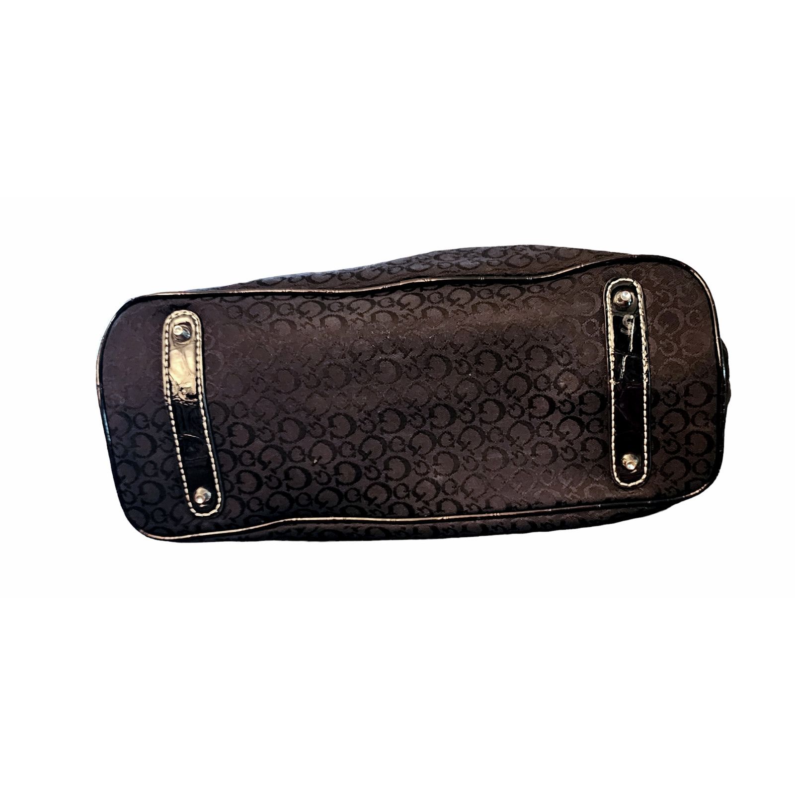 Guess Guess signature black fabric faux leather purse Bag handbag Size ONE SIZE - 6 Thumbnail