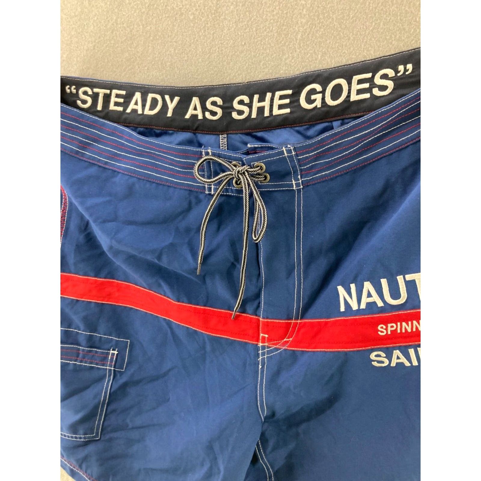 Nautica Nautica Board Shorts Mens 36 Blue Swim Trunks Spinnaker Sailing Shorts Size US 36 / EU 52 - 7 Thumbnail