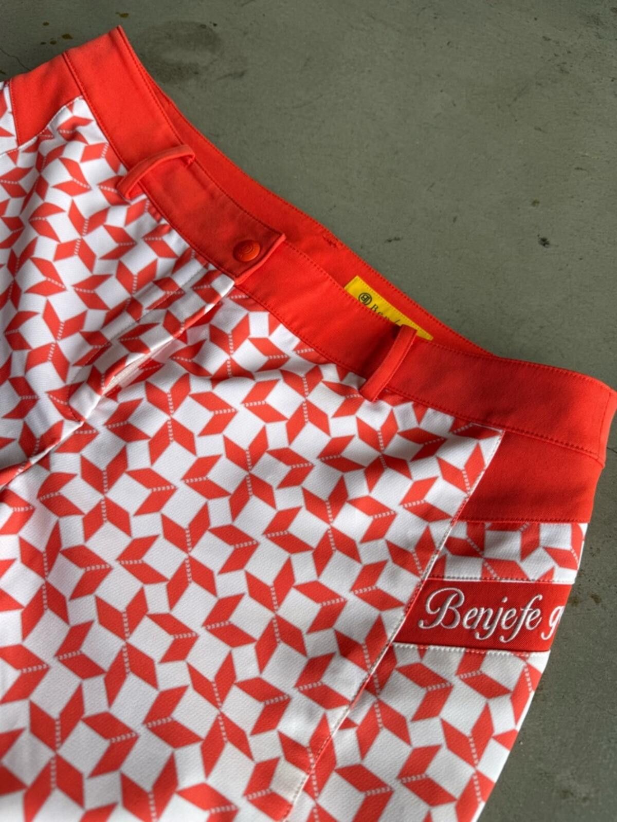 Other Benjefe / Geometric Print Golf Pants / orange / Korean golf Size 28" / US 6 / IT 42 - 2 Thumbnail