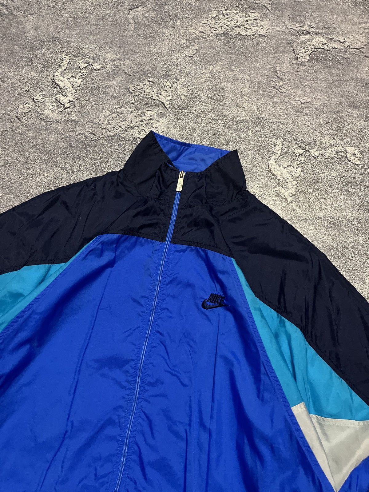 Nike × Vintage 00S NIKE RETRO ZIP WINDBREAKER OVERSIZED TRACK JACKET Y2K Size US XL / EU 56 / 4 - 2 Thumbnail