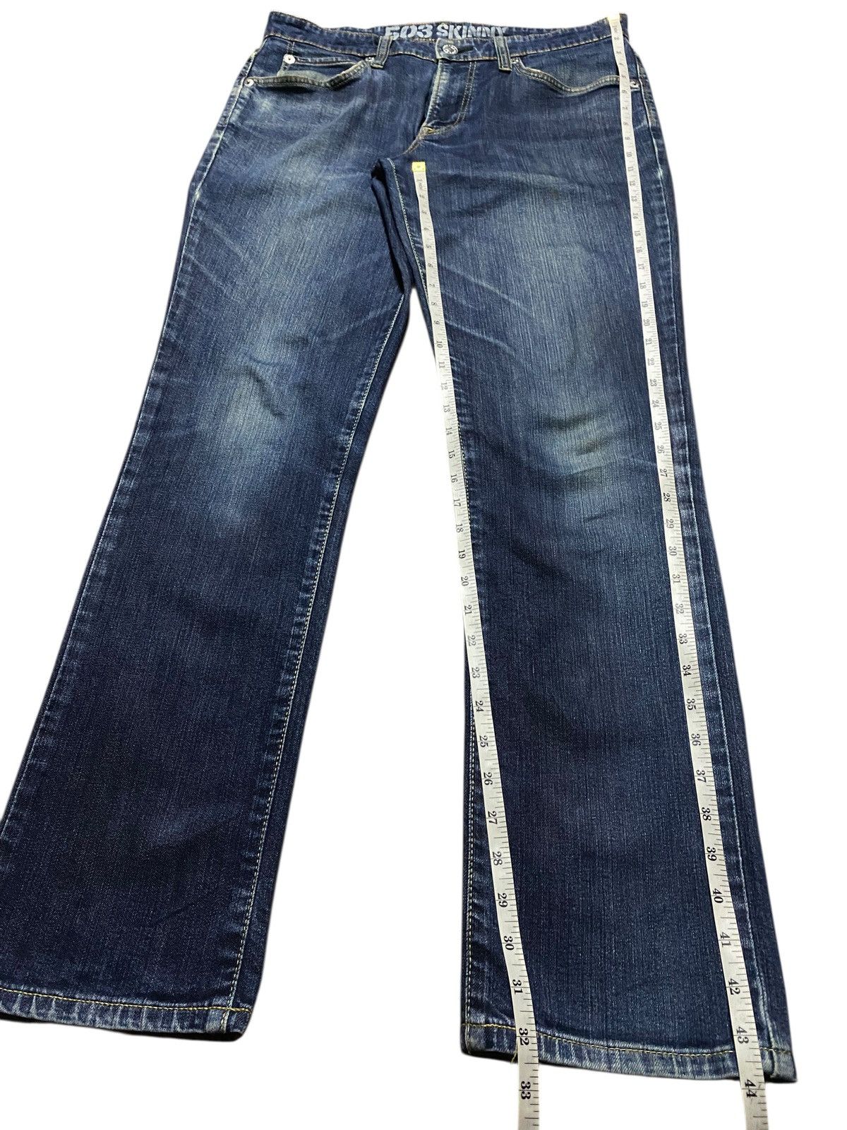 Edwin Vintage Japanese Brand Edwin Faded Wash Skinny Jeans Size US 35 - 12 Thumbnail