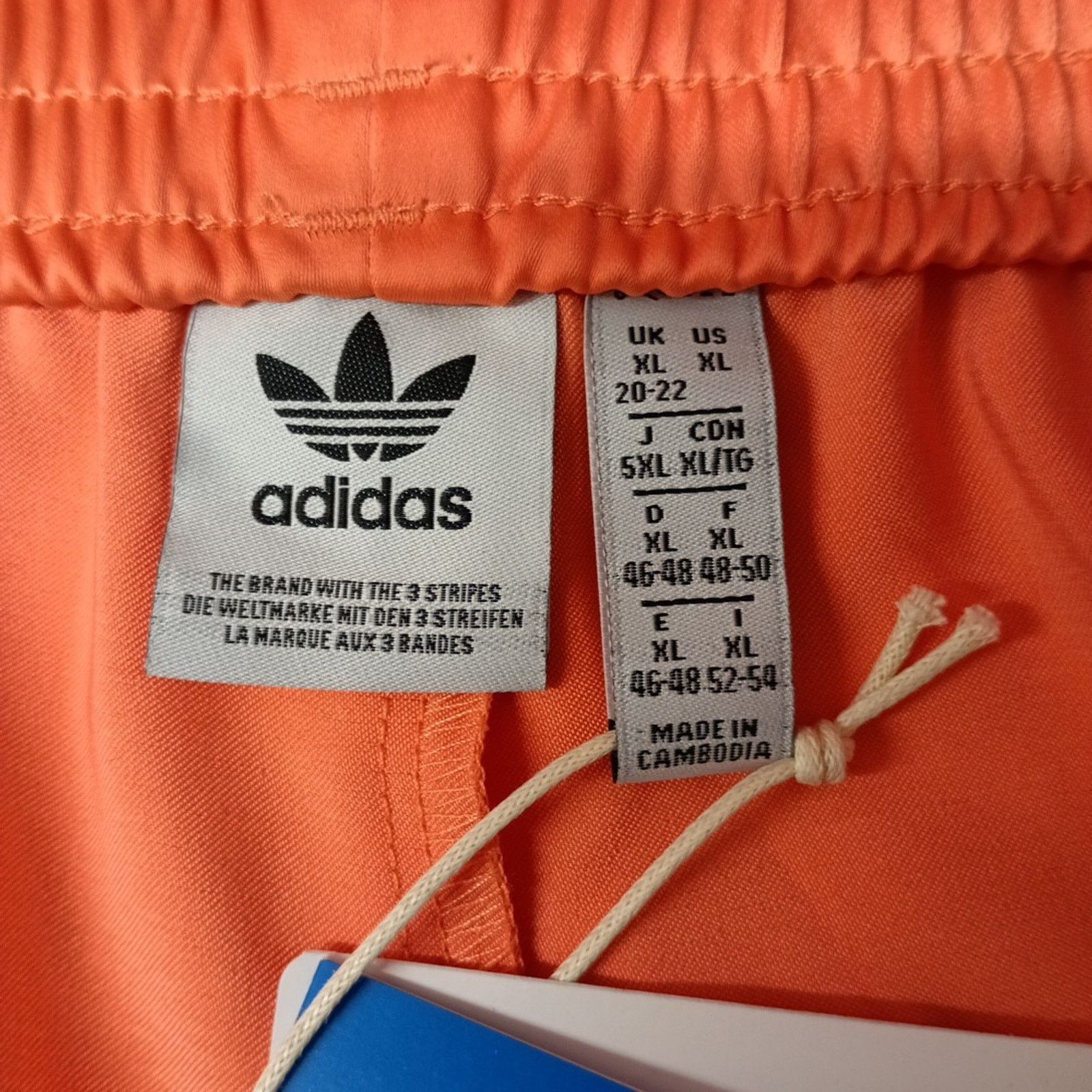 Adidas Adidas Women’s 3-Stripes Shorts Size XL Orange Pull On Size 34" / US 12 / IT 48 - 3 Thumbnail