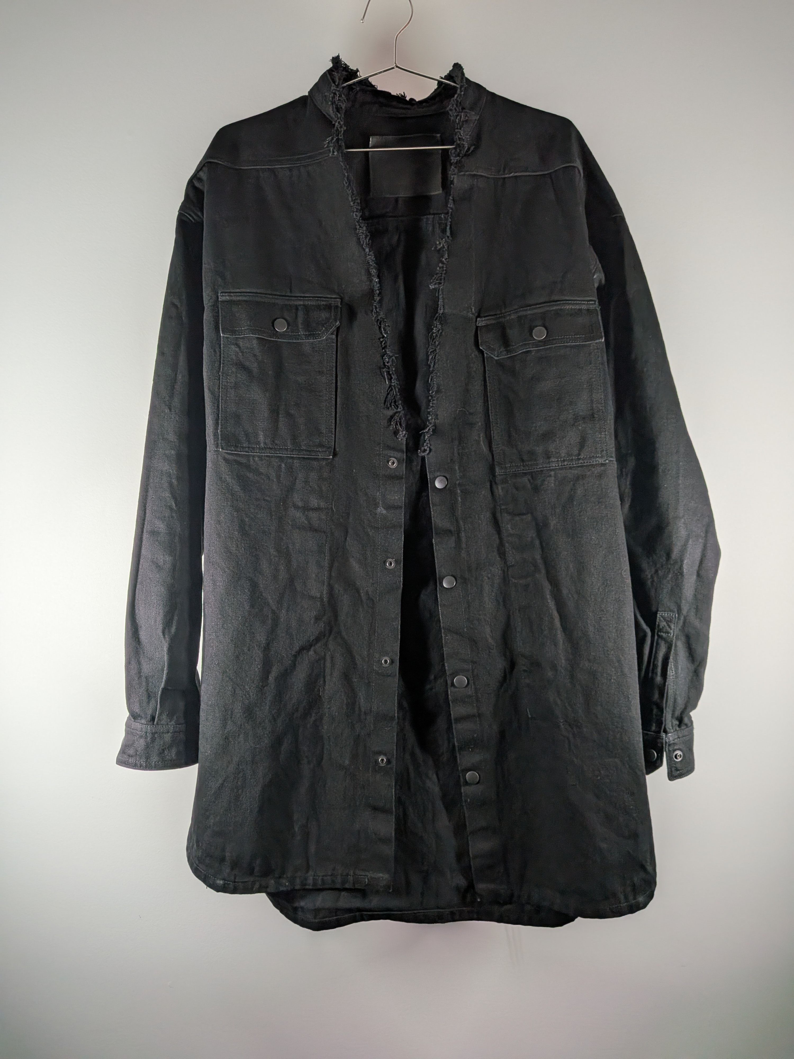 Rick Owens Drkshdw Rick Owens DRKSHDW Japanese Denim Overshirt Jacket Size US M / EU 48-50 / 2 - 1 Thumbnail