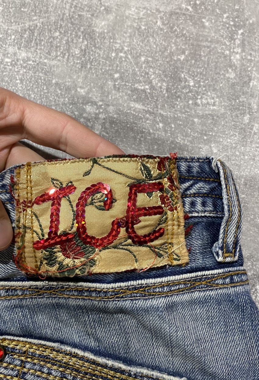 Iceberg Vintage Y2K ICEBERG Jeans Heart pocket embroidered logo Size 31" - 11 Thumbnail