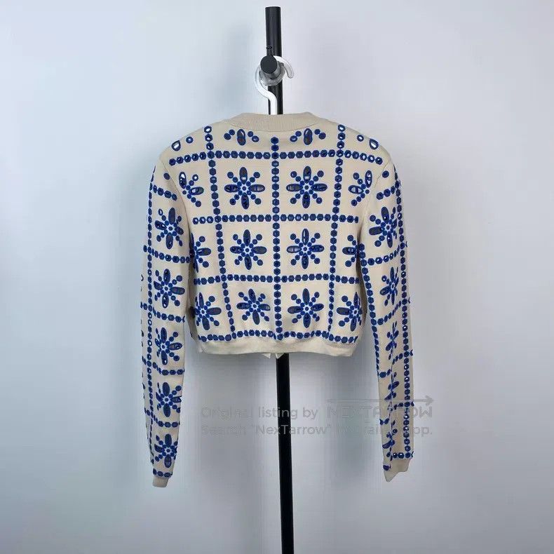 Louis Vuitton Louis Vuitton Blue and white porcelain blue hollow embroid Size XS / US 0-2 / IT 36-38 - 2 Thumbnail