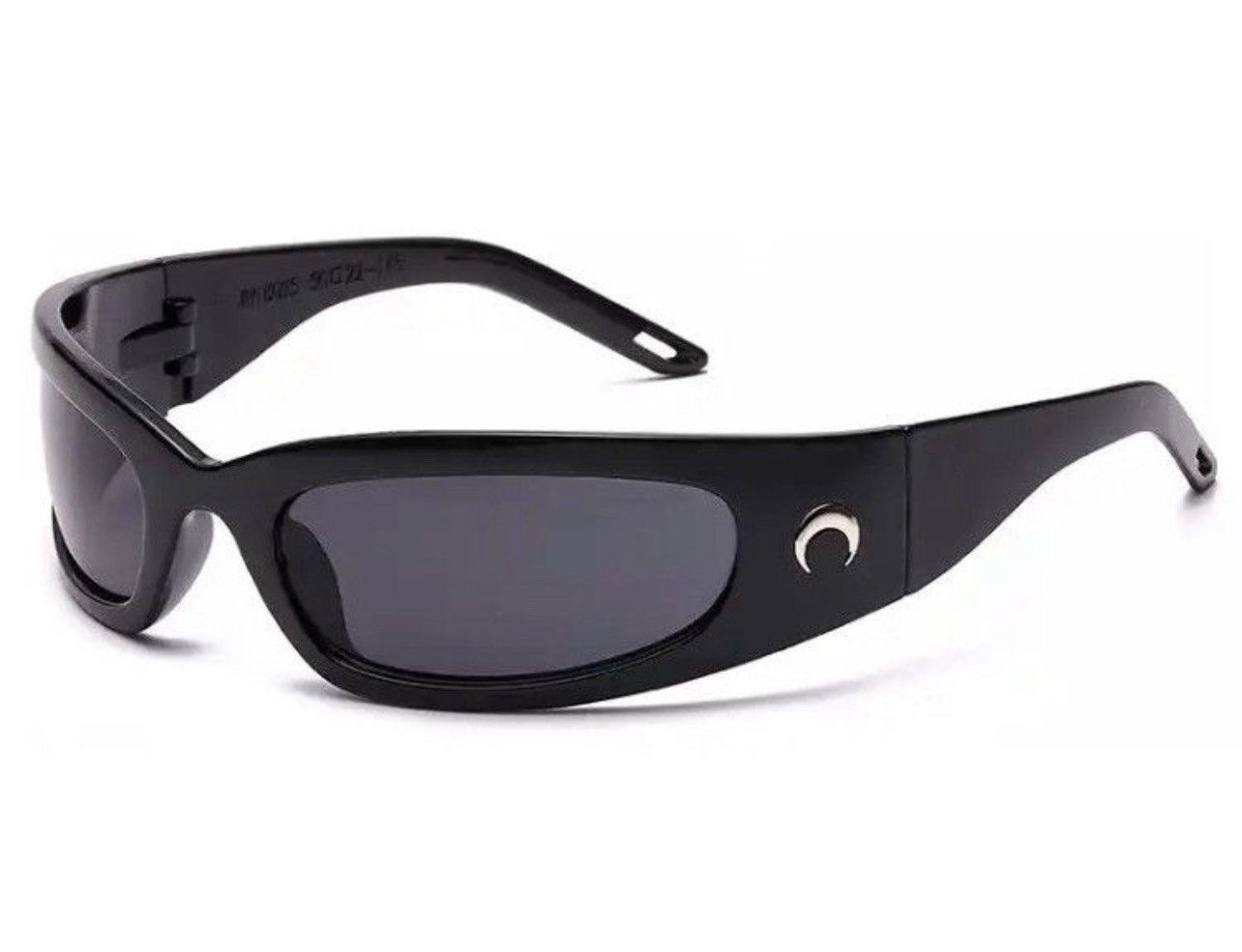 Jewelry Black Color Futuristic Sunglasses Hip Hop Grunge Y2K Size ONE SIZE - 5 Thumbnail