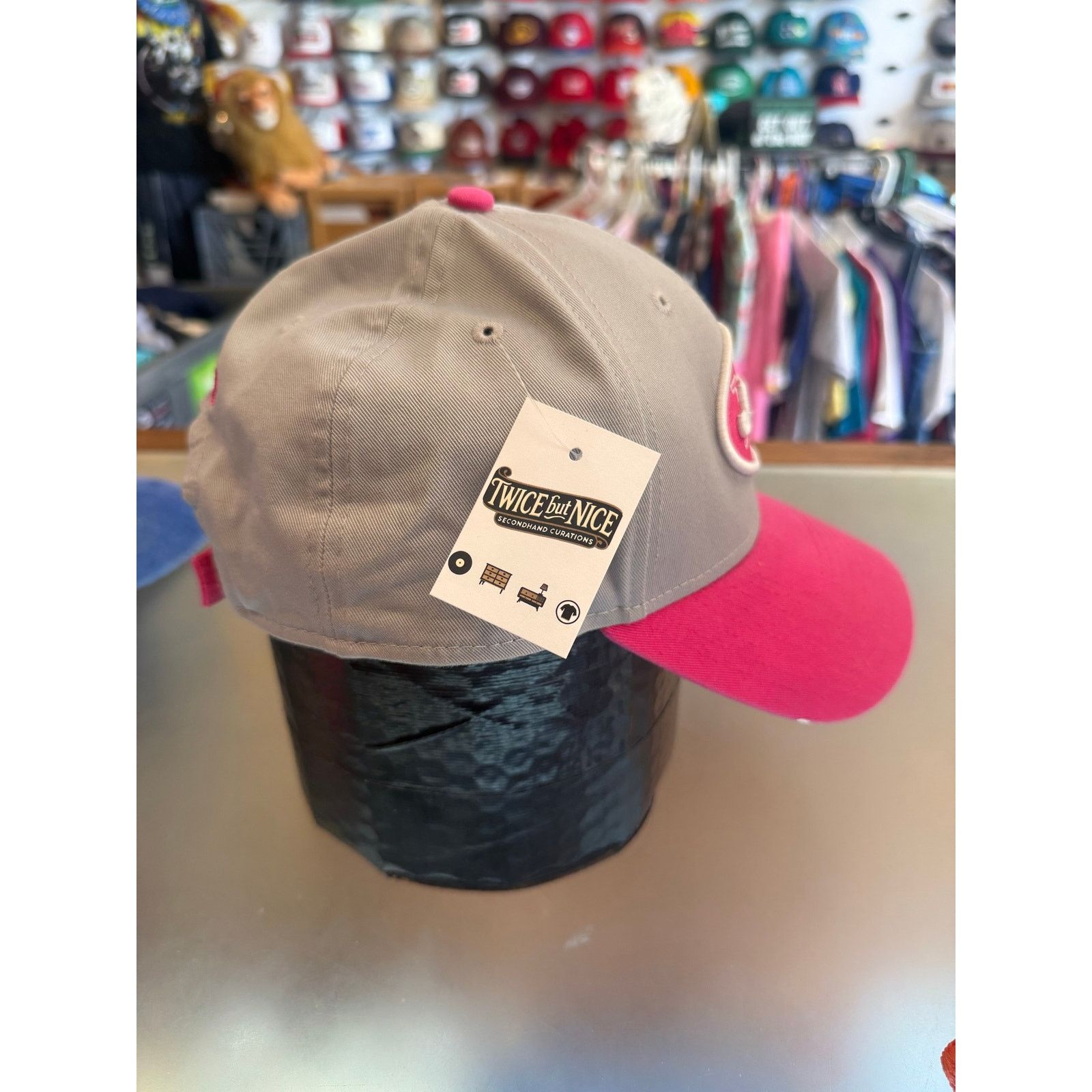 New Era Pink New York Jets Cancer Awareness Velcro Back Size ONE SIZE - 2 Thumbnail