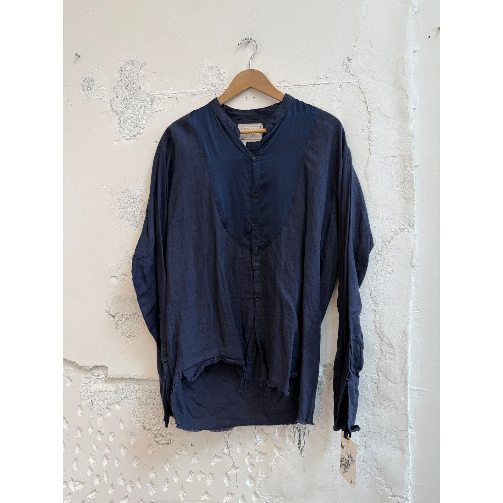 Greg Lauren Greg Lauren SAMPLE Silk Bib Studio Shirt Size US M / EU 48-50 / 2 - 1 Thumbnail