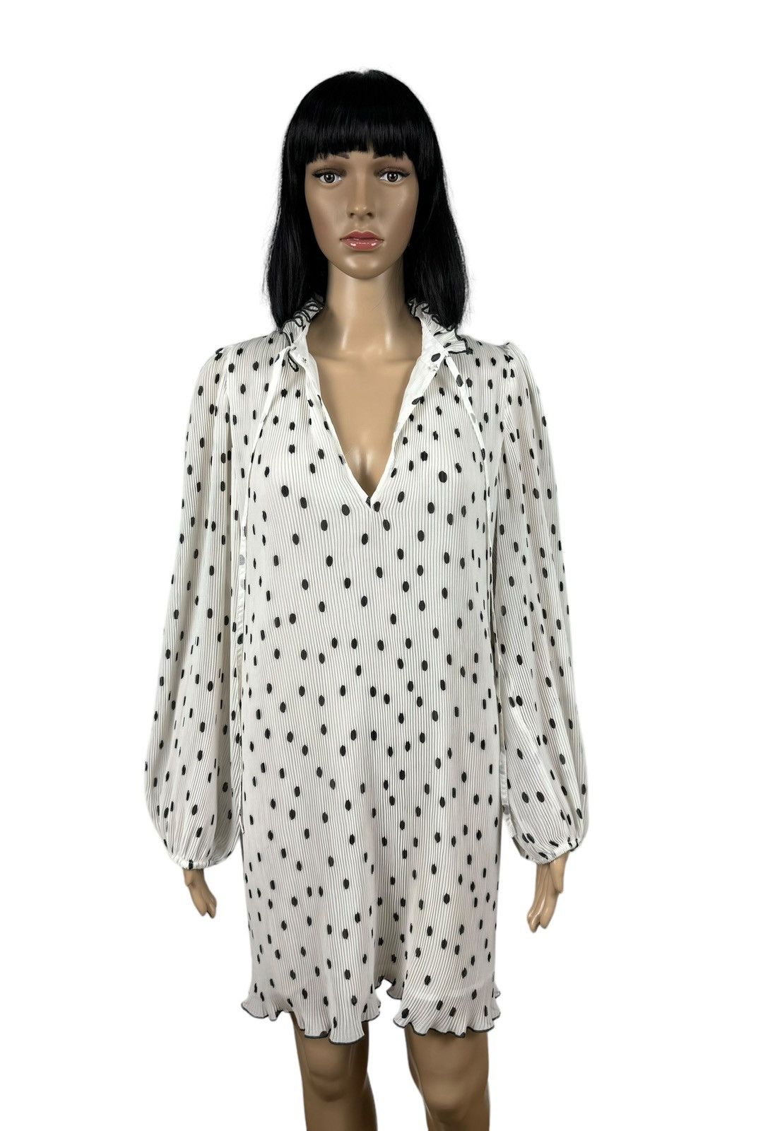 Ganni Ganni Polka Dot Shirt Dress Polyester size 36 Size XS / US 0-2 / IT 36-38 - 8 Thumbnail