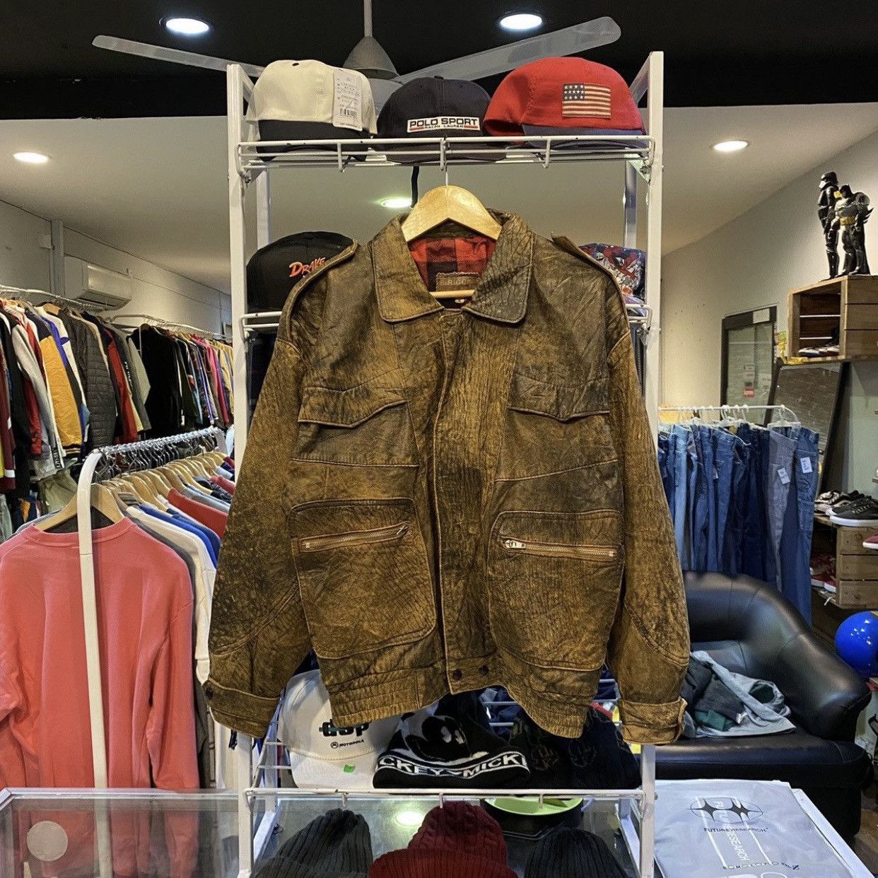 Vera Pelle 🔥VERA PELLE REAL LEATHER BOMBER JACKETS Size US S / EU 44-46 / 1 - 1 Thumbnail
