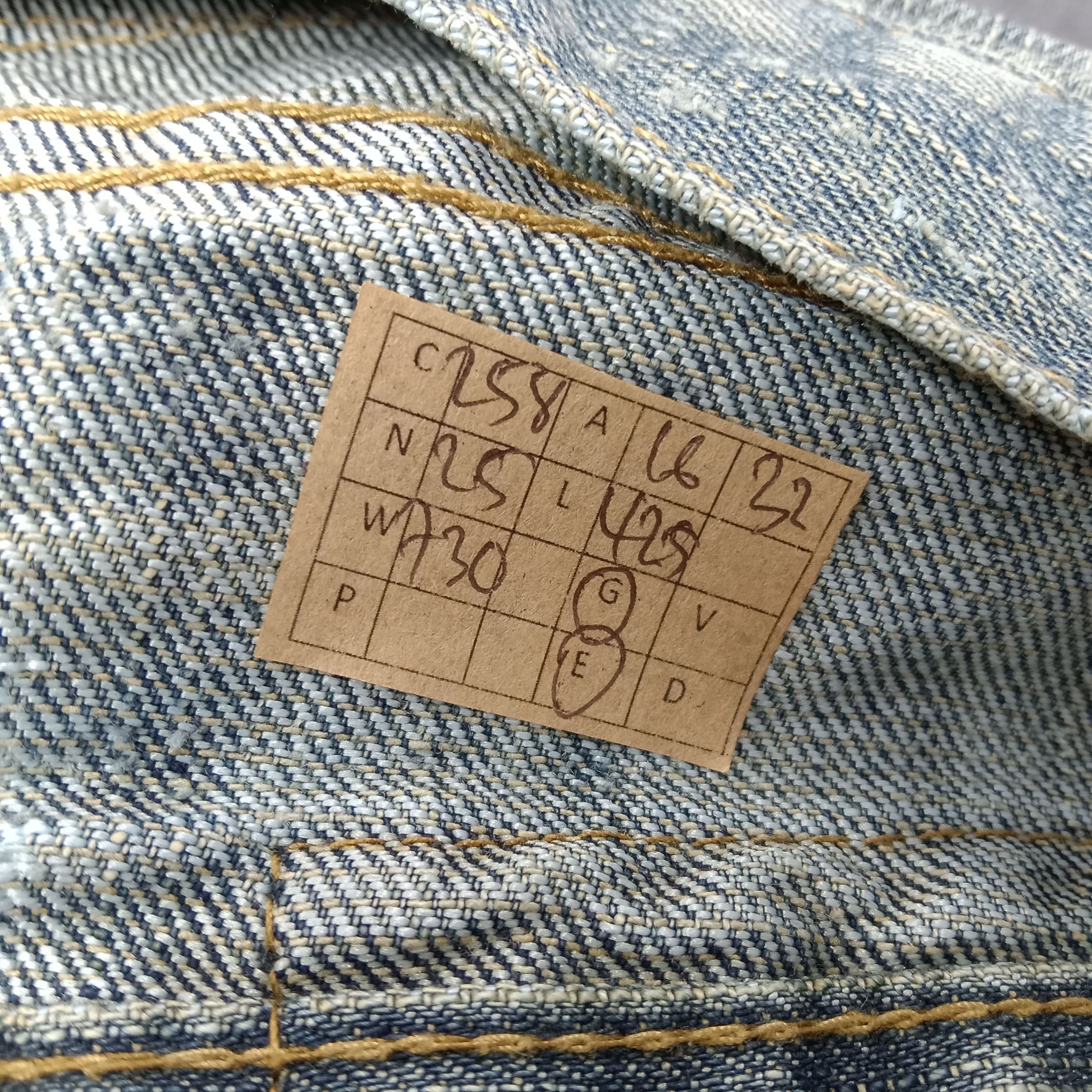 FUSAI F.U.S.A.I Focus USA Bikers Knee Denim Jeans C258N25 Size US 32 / EU 48 - 19 Thumbnail