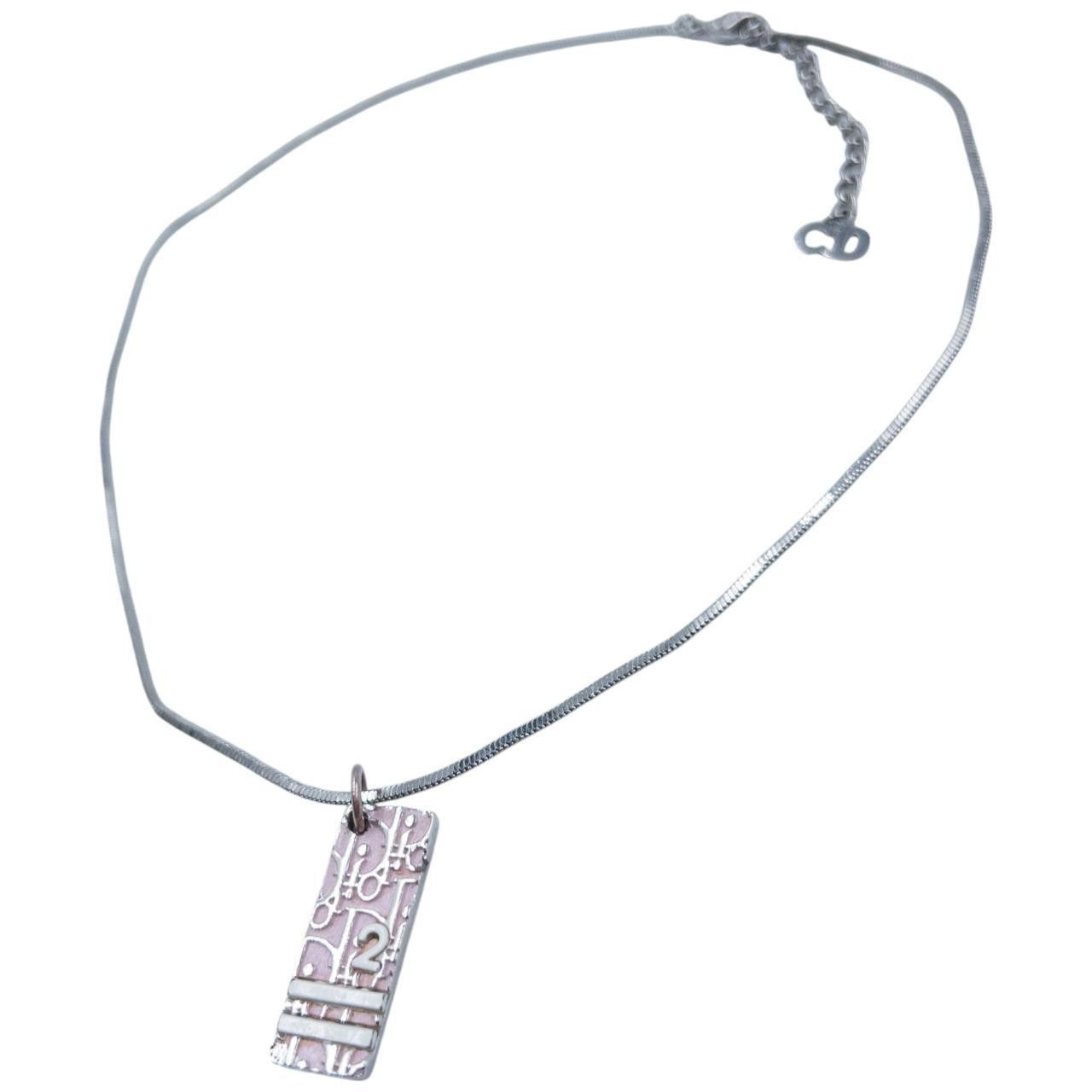 Dior Vintage Dior Monogram Pendant Necklace Size ONE SIZE - 4 Thumbnail