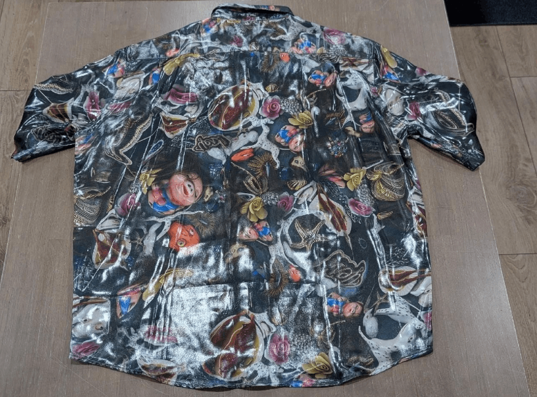Acne Studios ACNE STUDIOS "Per B Sunberg" Print Camp Shirt Black 50 Size US M / EU 48-50 / 2 - 3 Thumbnail